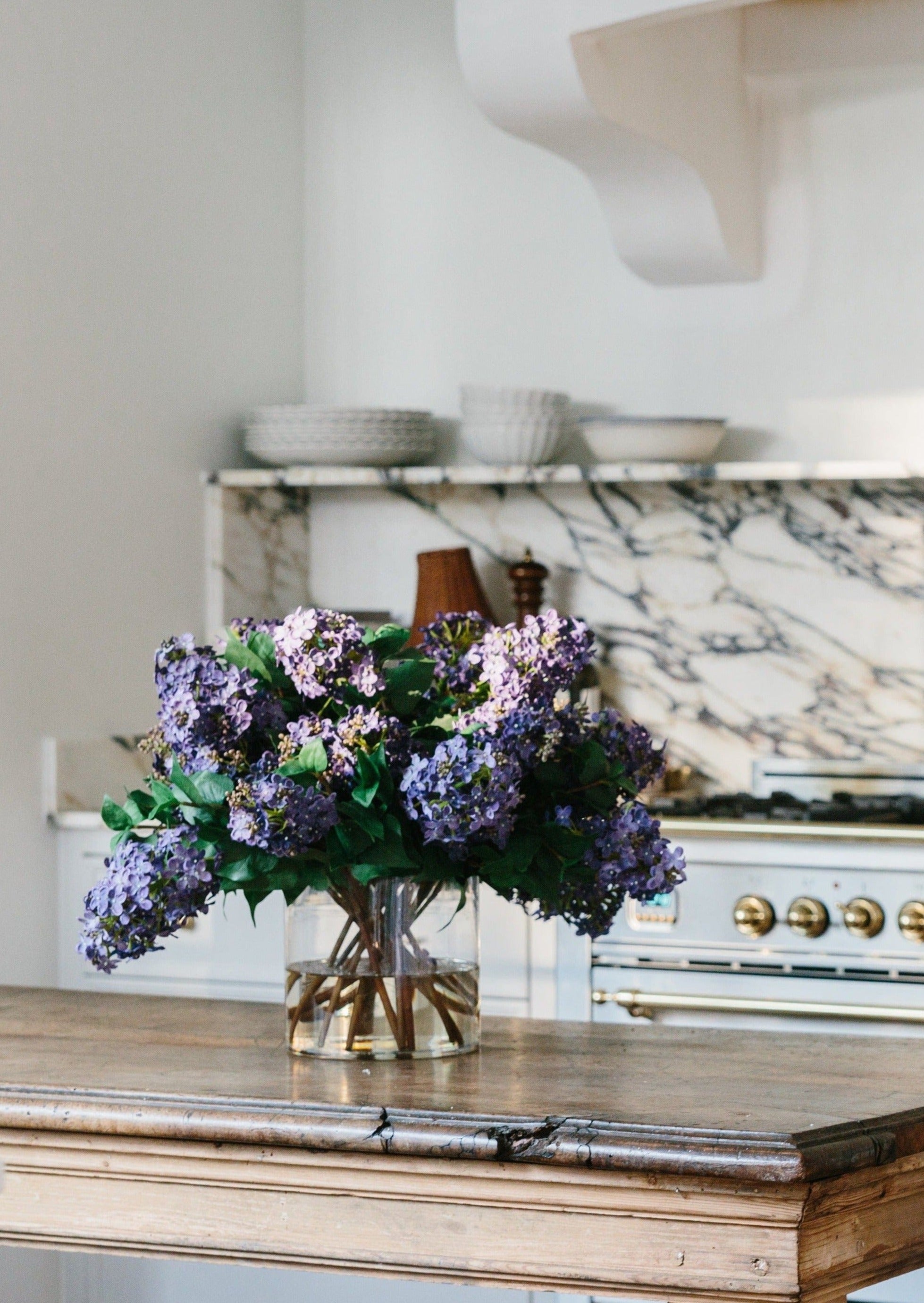 Purple Artificial Lilac Arrangement for Home Decor