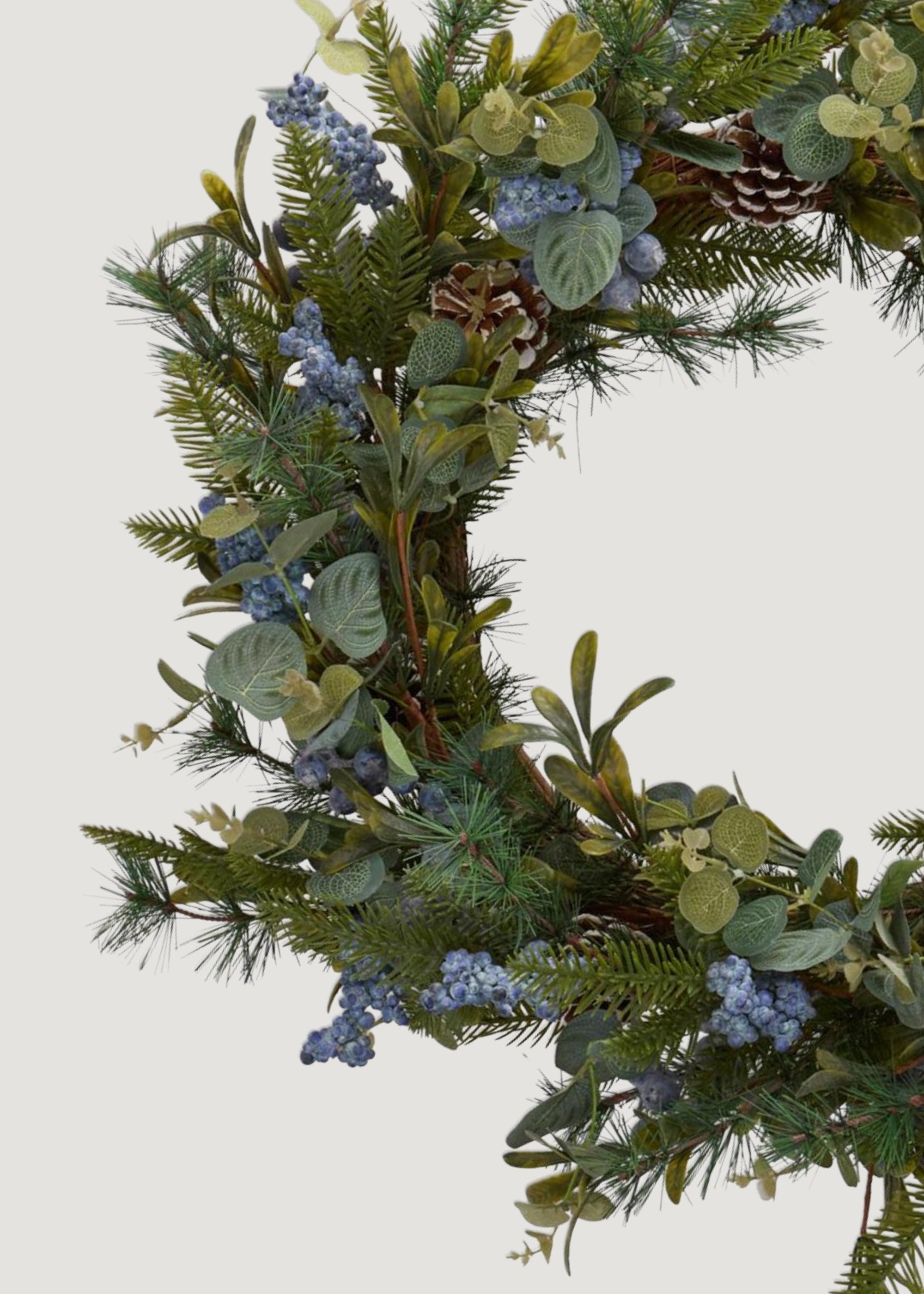 Blue Artificial Berry Wreath for Wedding Decor