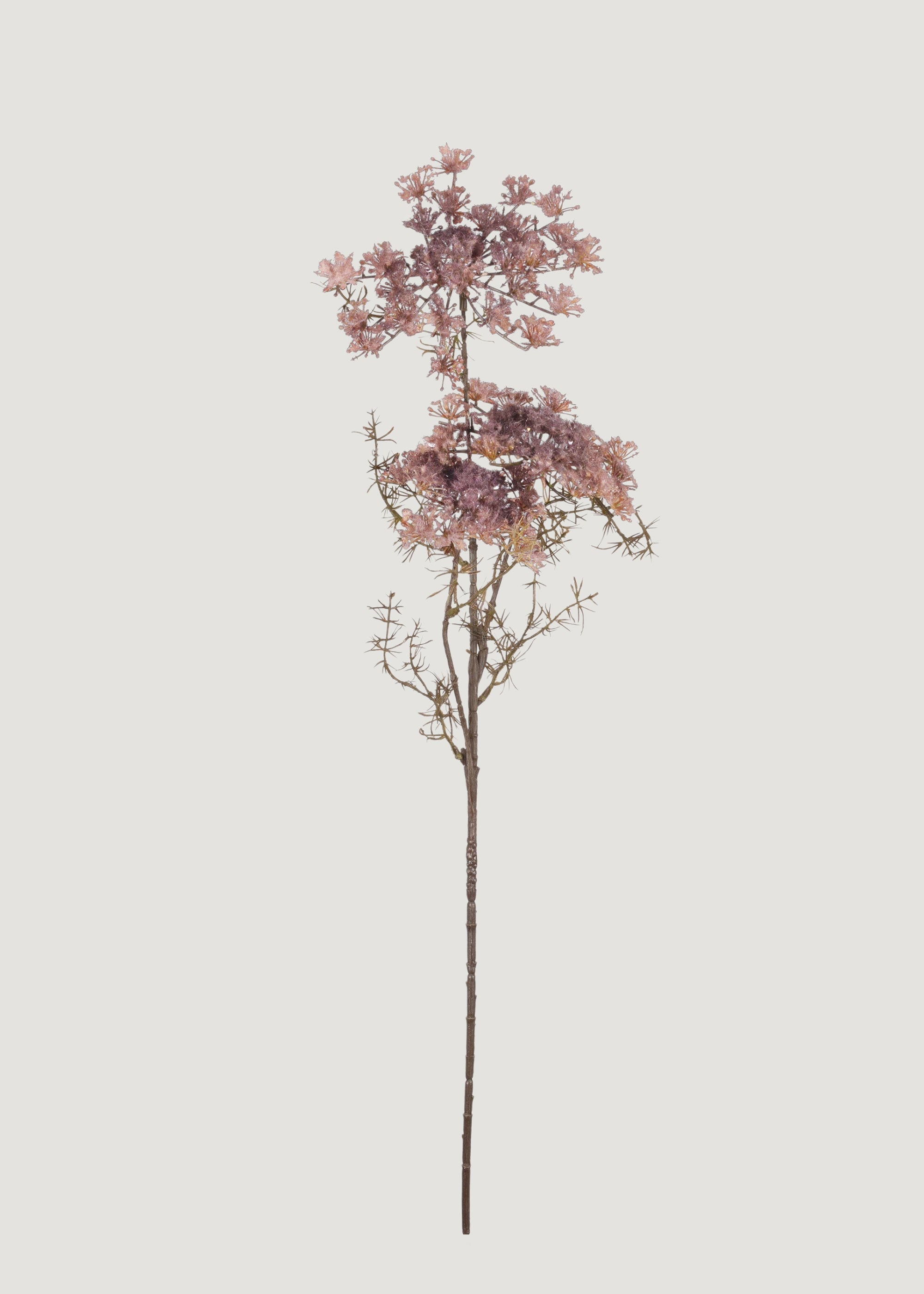 Blush faux Queen Anne lace branch for soft floral decor