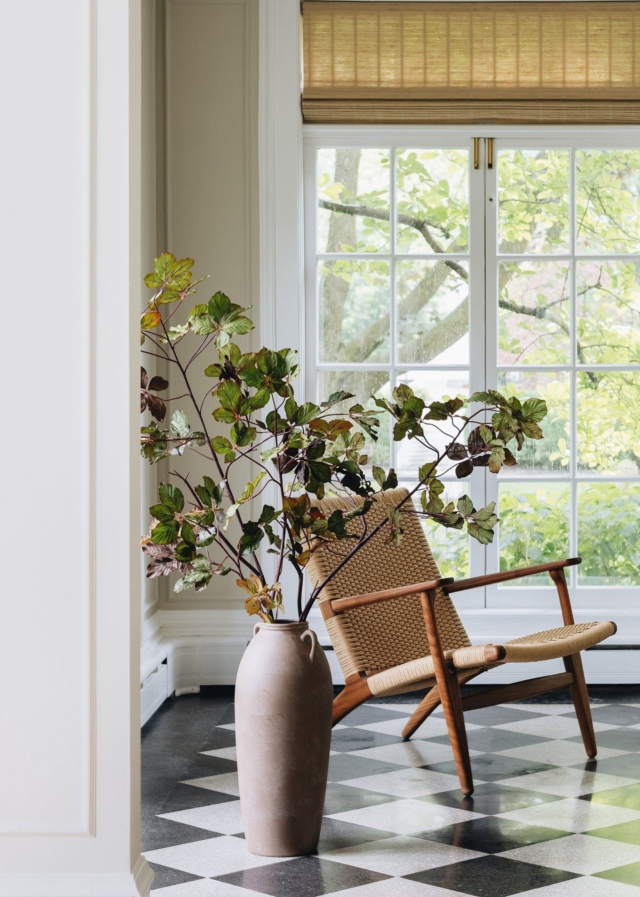 Tall Terra Cotta Vase for Home Decor