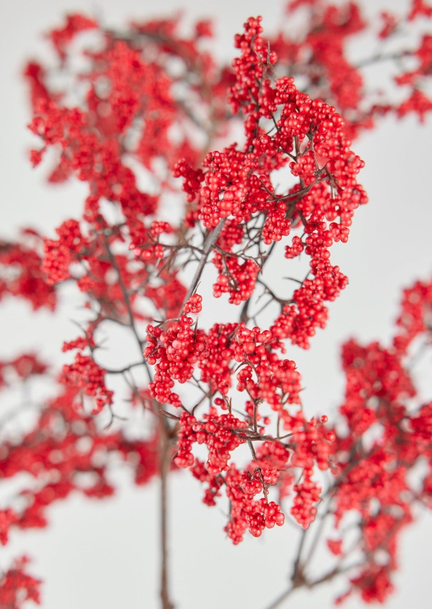 Red Artificial Berry Branch for Home Decor