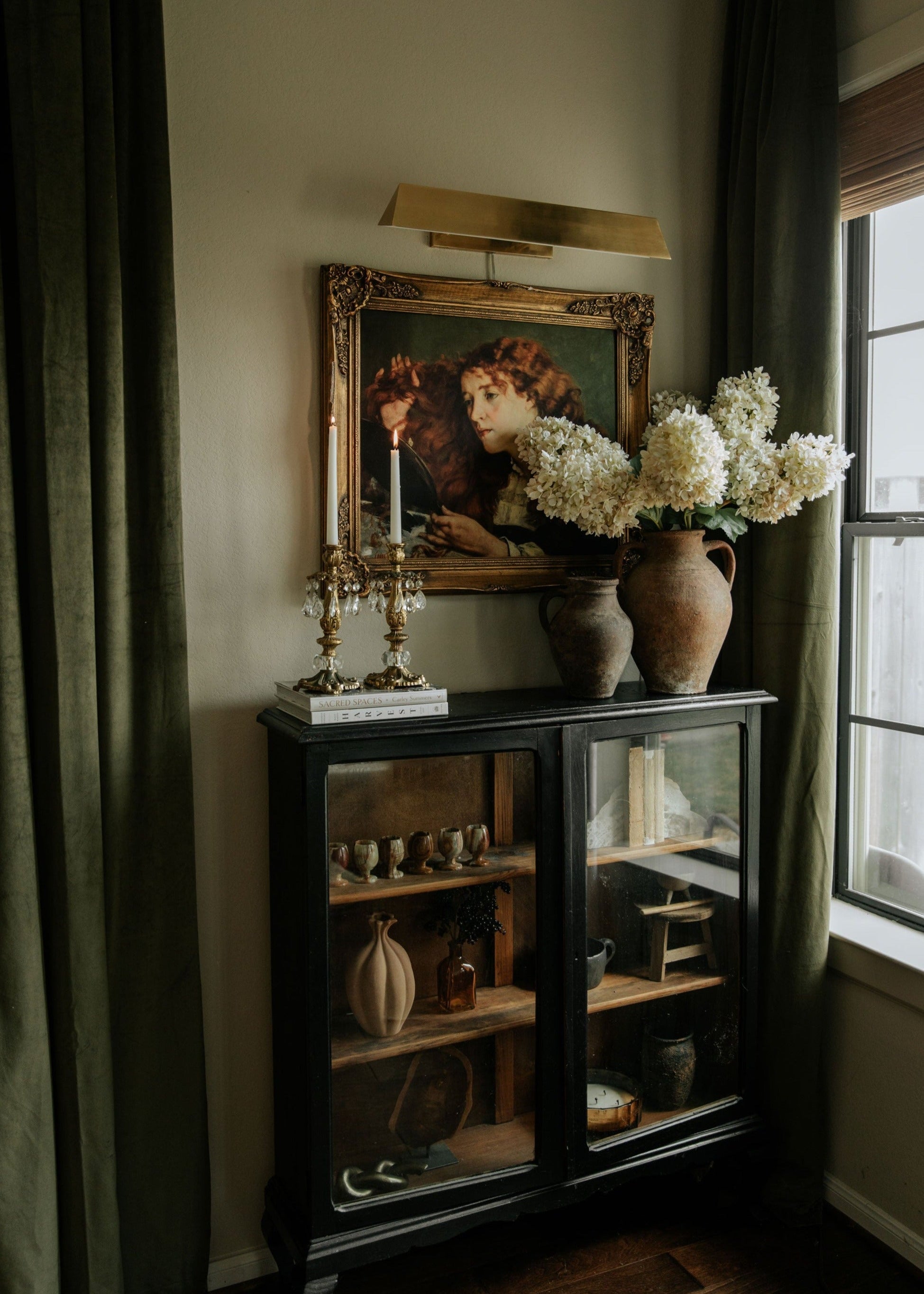 Brown Artificial Hydrangea Stem for Table Centerpiece