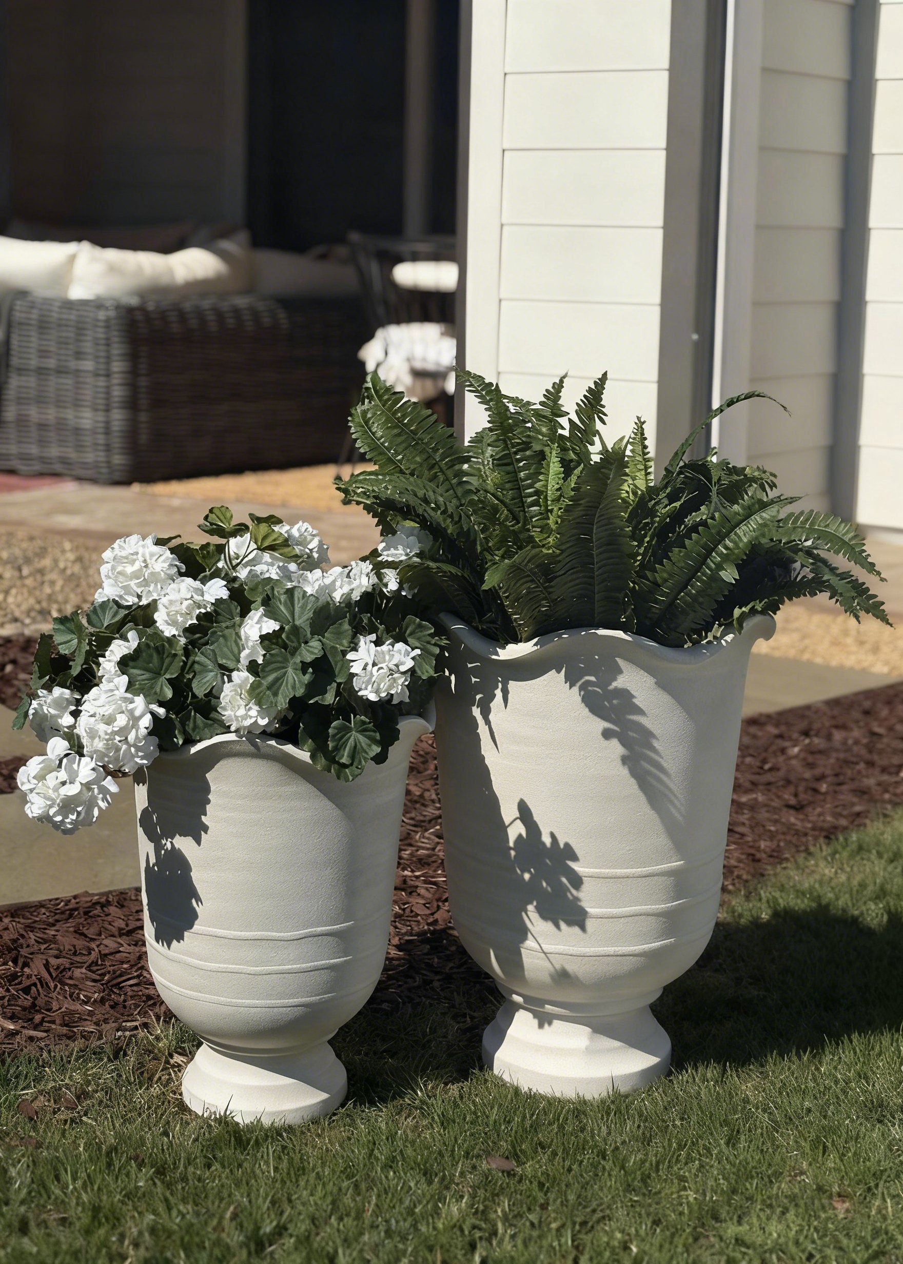 Green Artificial Fern Potted Plant for Home Decor