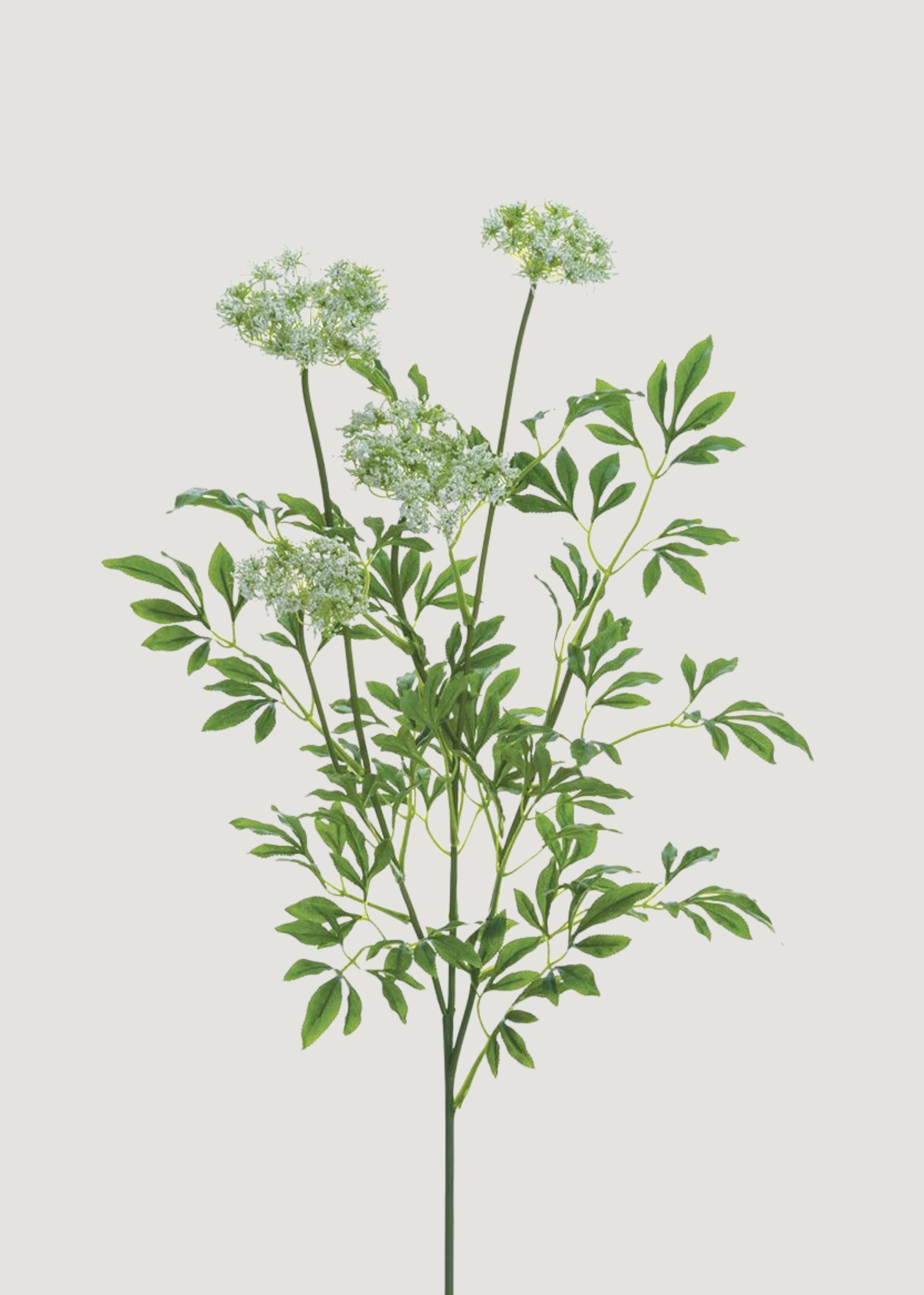 Artificial Queen Anne's Lace Branch for Vase Styling