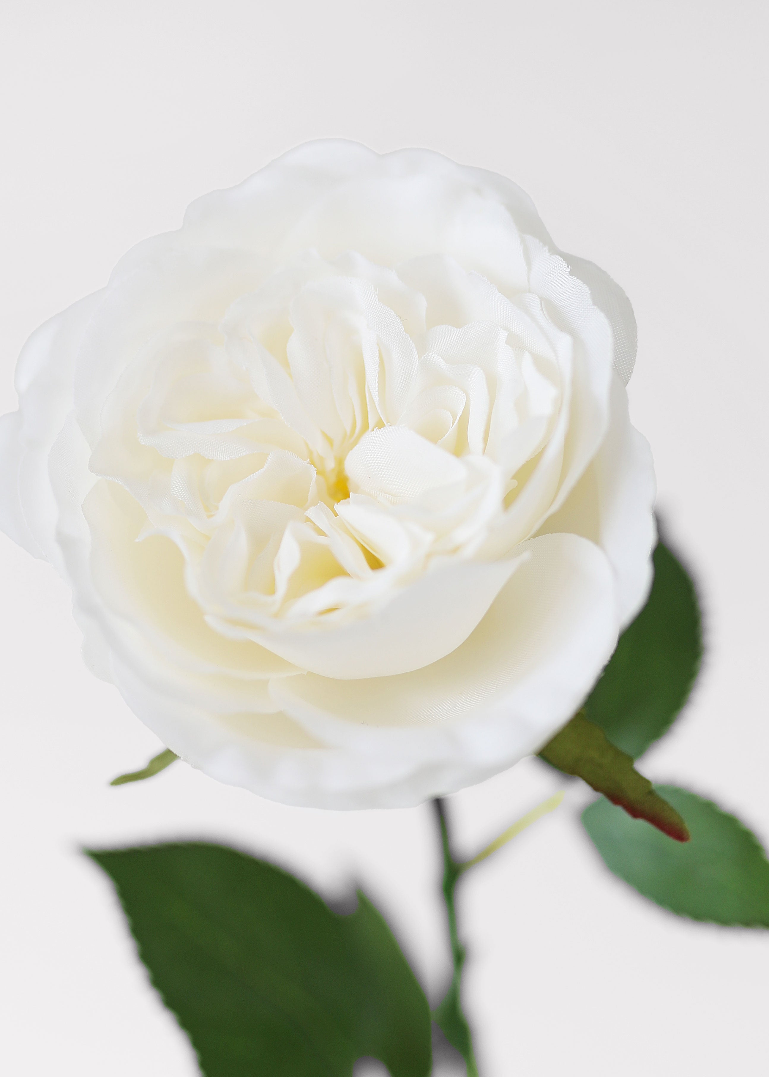 White Artificial Rose Stem for Wedding Decor