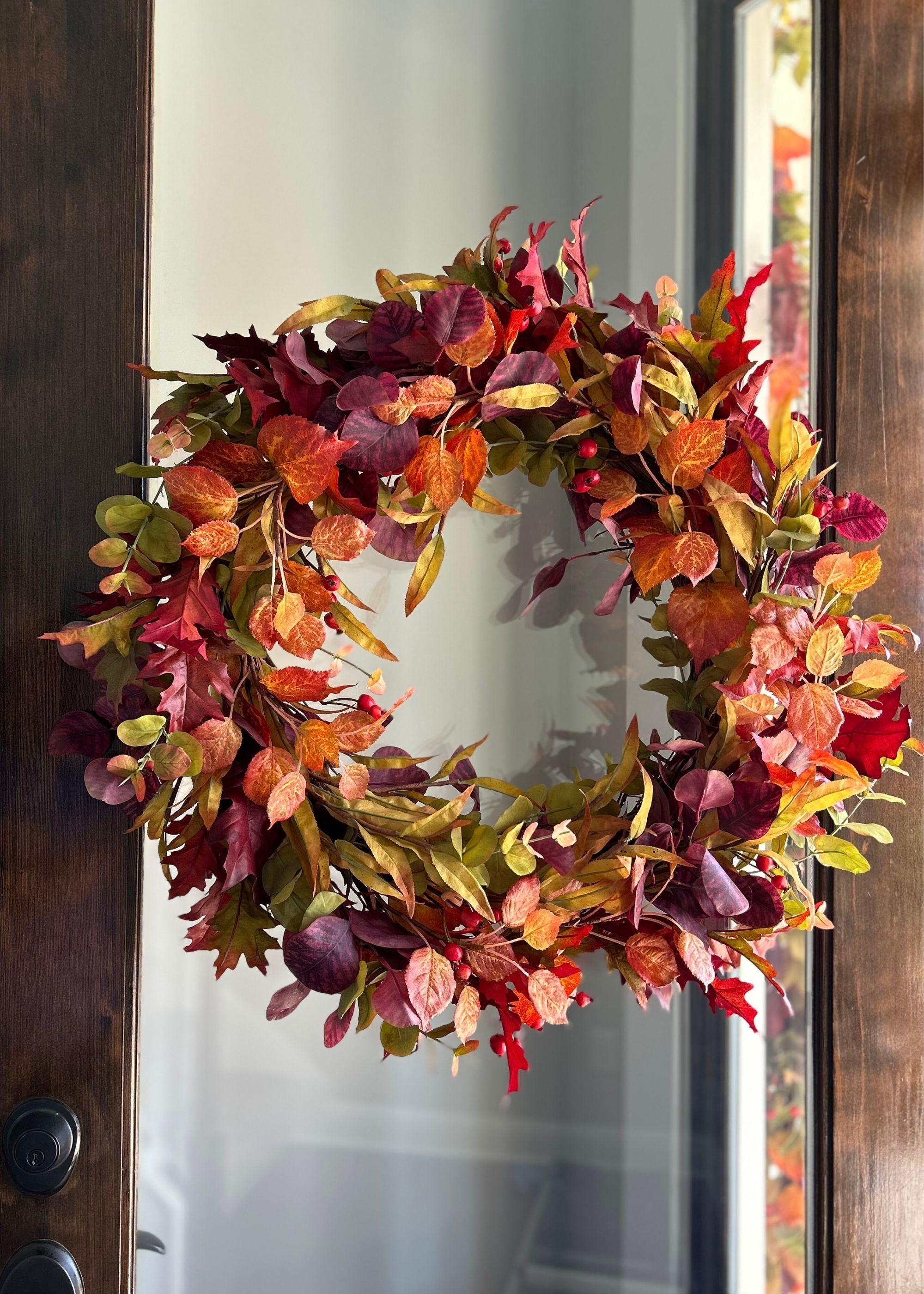 Green Artificial Eucalyptus Wreath for Vase Styling