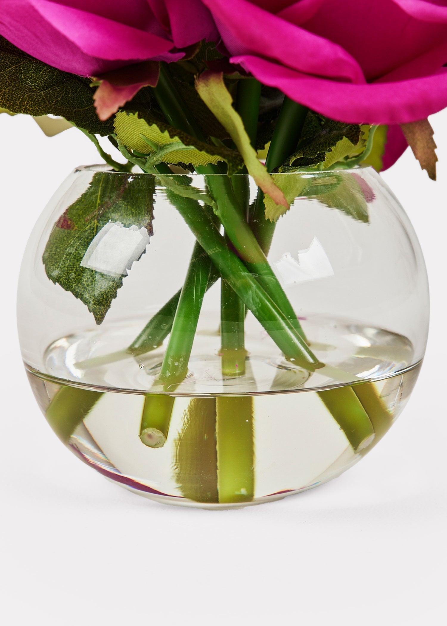 Clear Real Touch Artificial Rose Arrangement for Wedding Decor