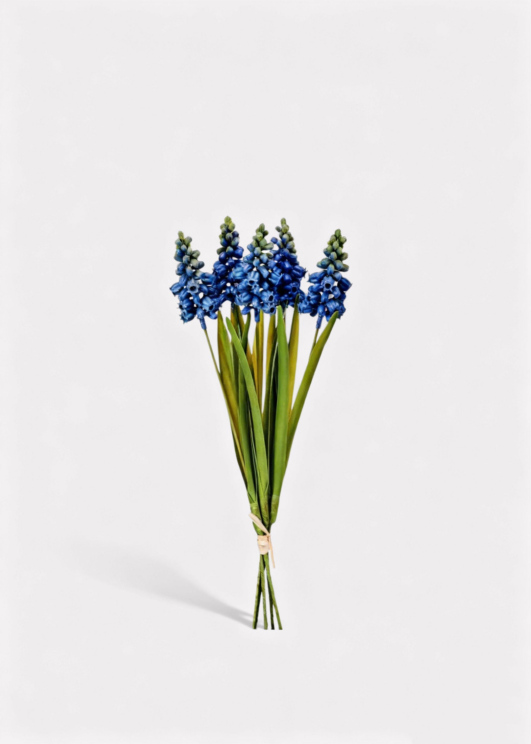 Blue Artificial Grape Hyacinth Spring Bundle for Home Decor
