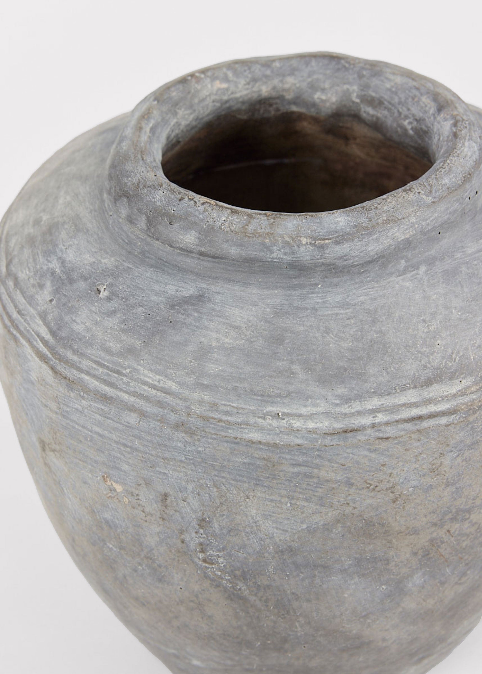 Distressed Rustic Concrete Vase for Wedding Decor