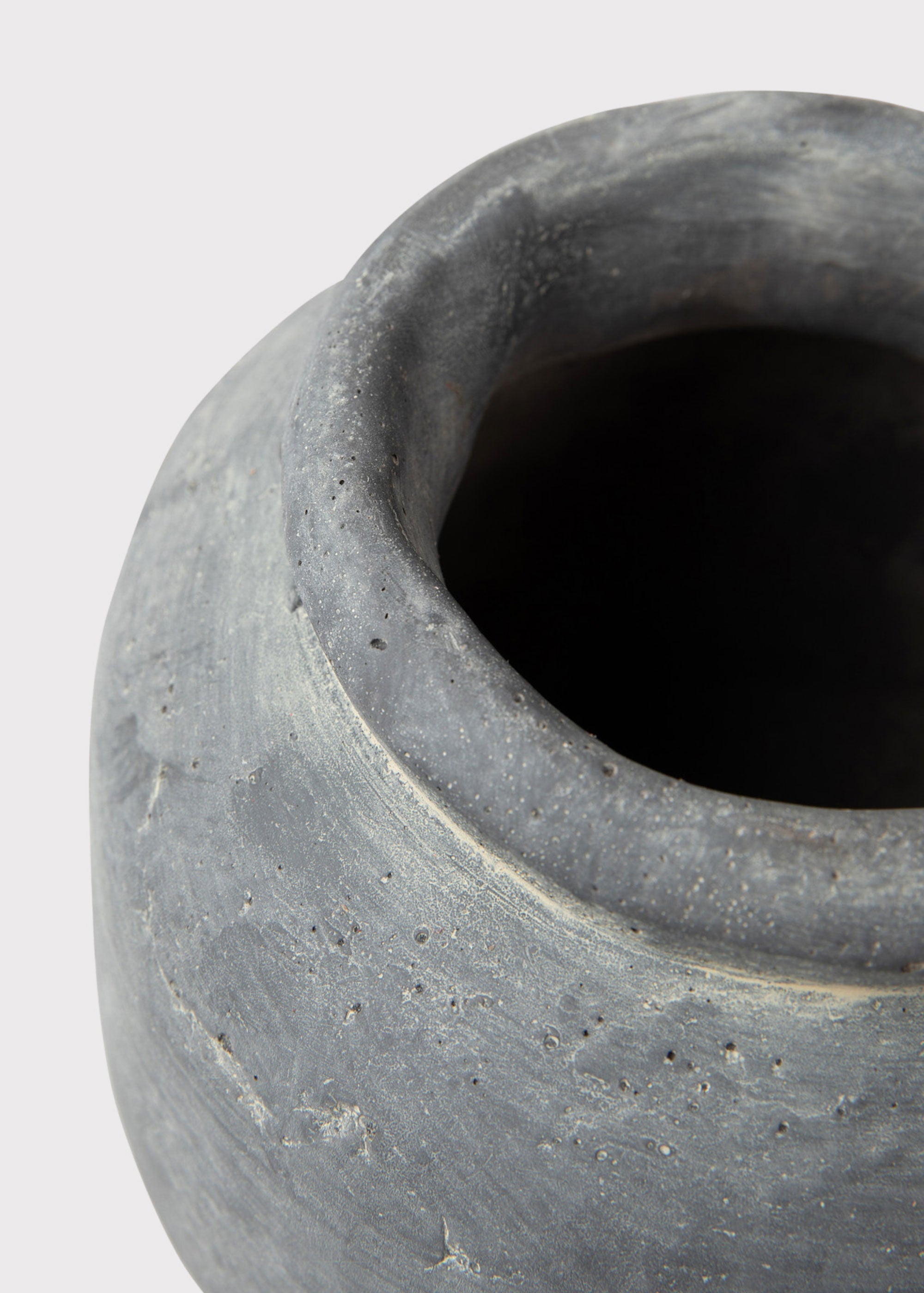 Distressed Rustic Concrete Vase for Wedding Decor