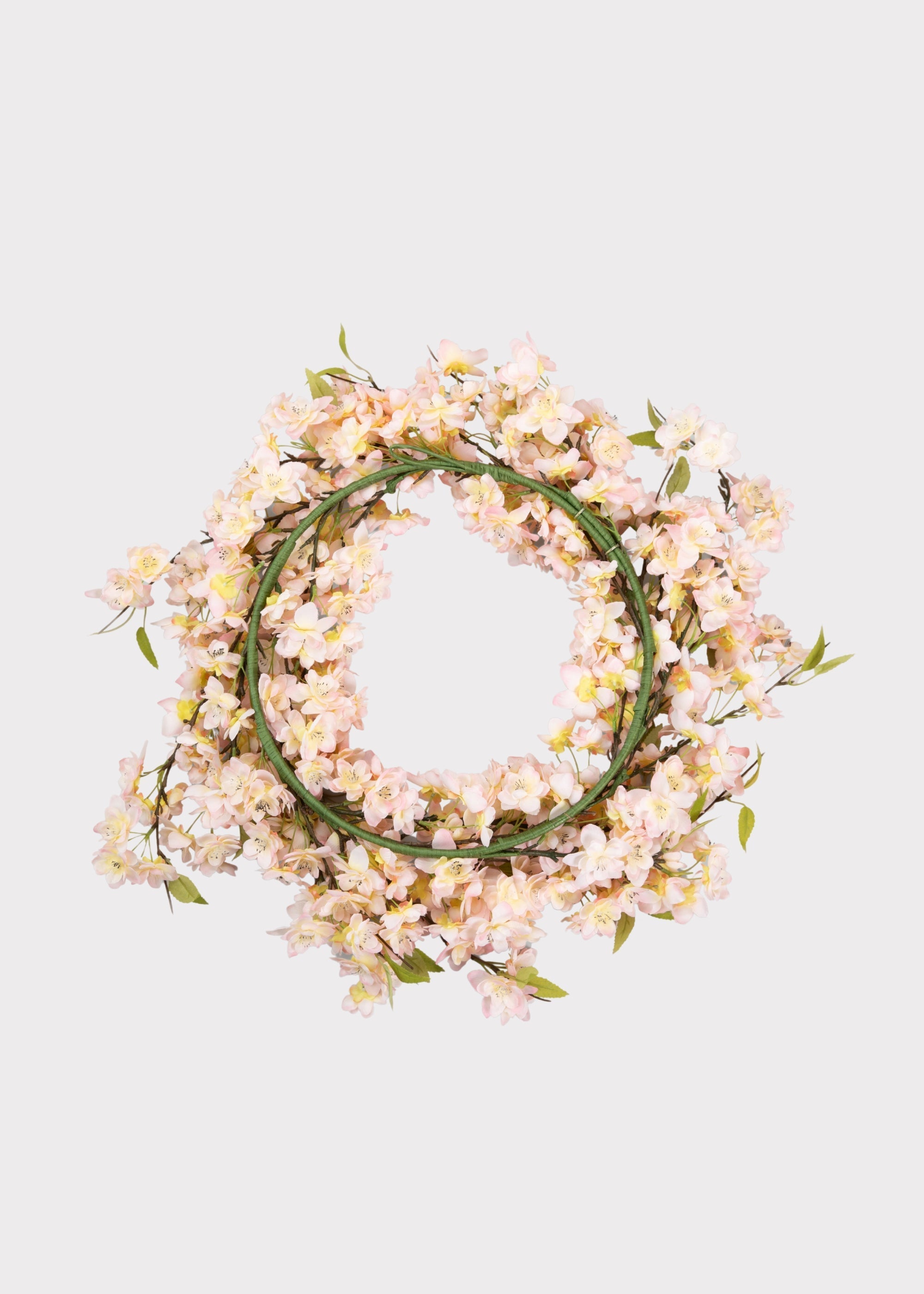 Pink Artificial Cherry Blossom Wreath for Wedding Decor