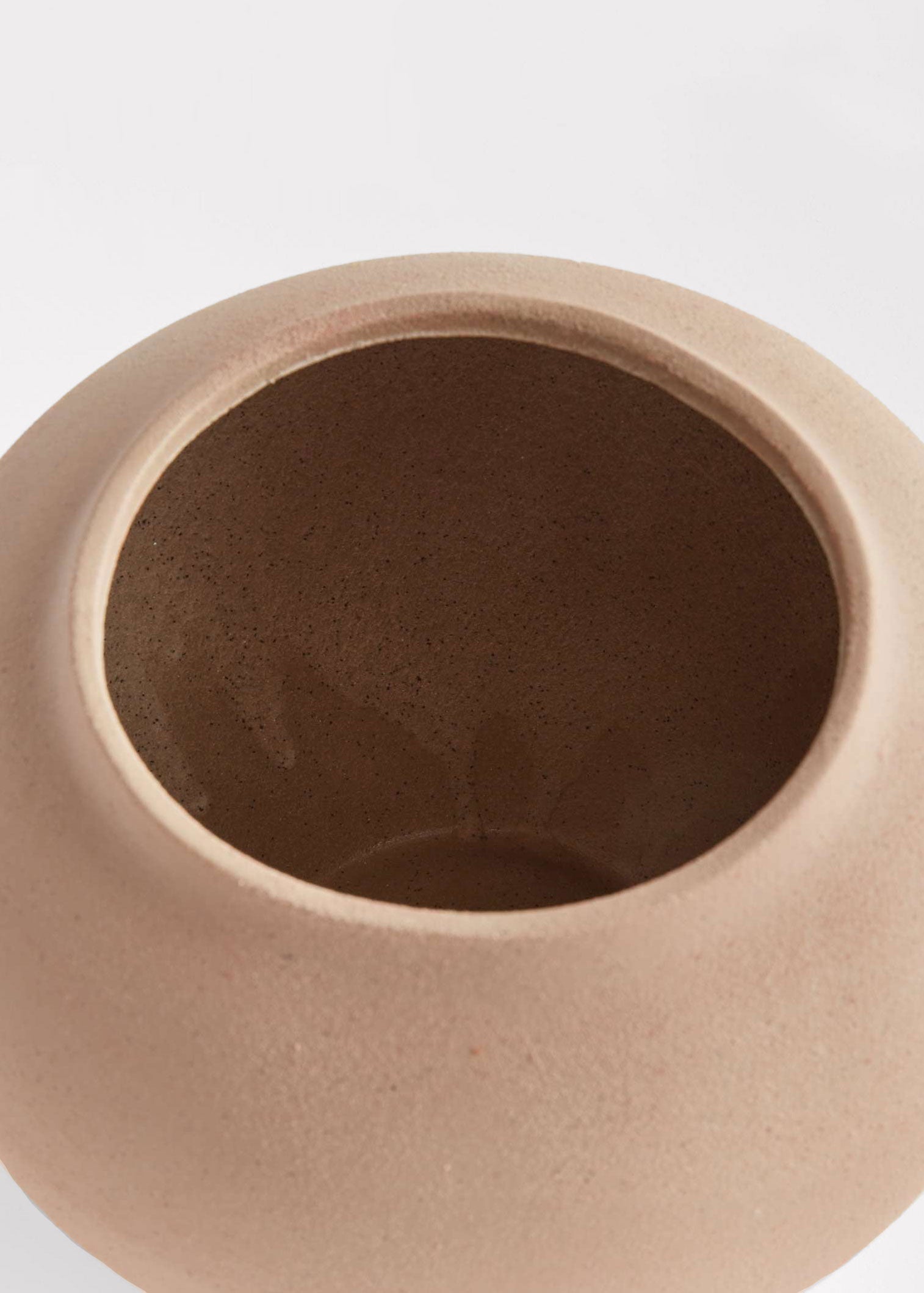 Brown Large Handmade Stoneware Vase for Home Decor