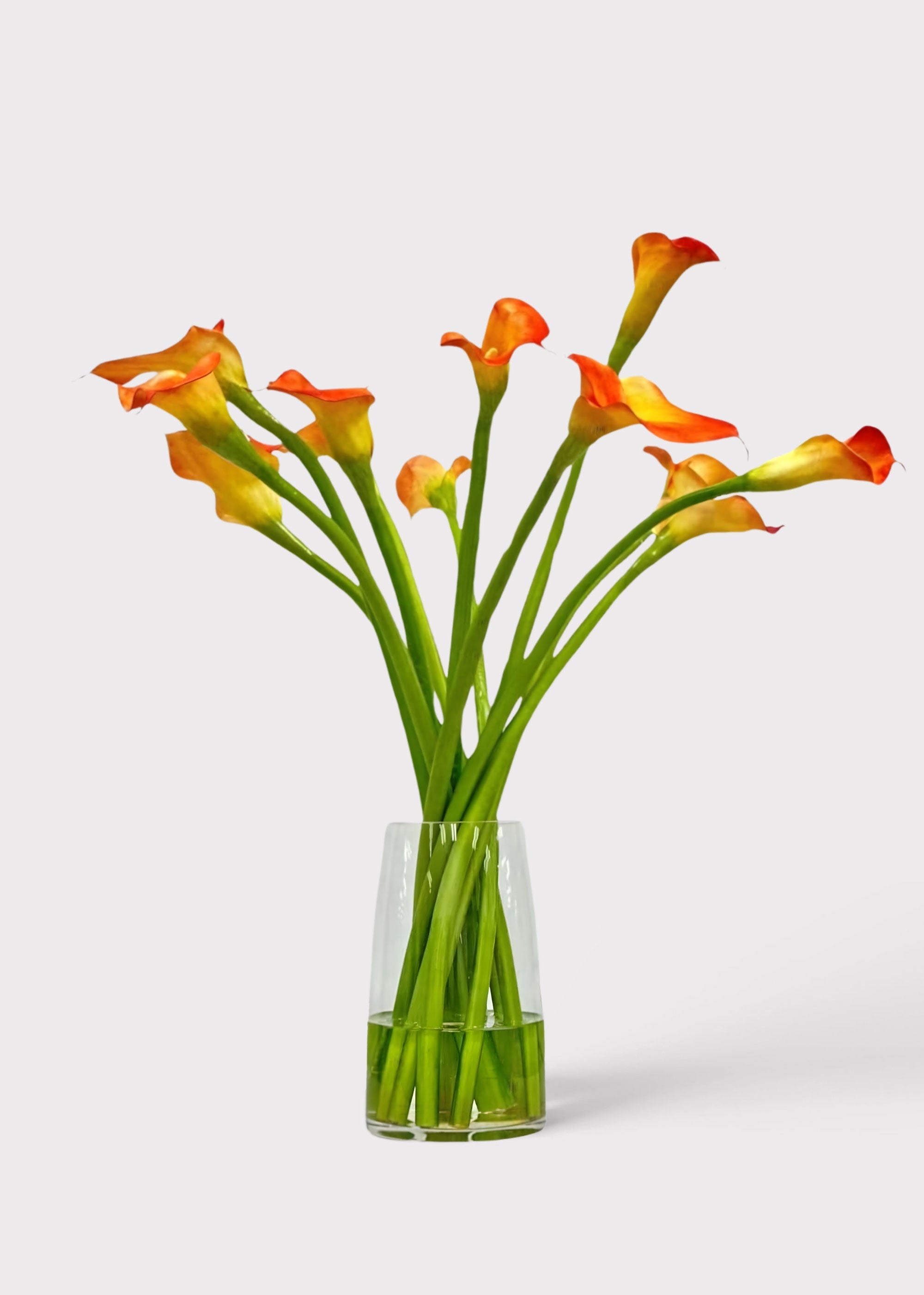Orange Artificial Calla Lily Arrangement for Vase Styling