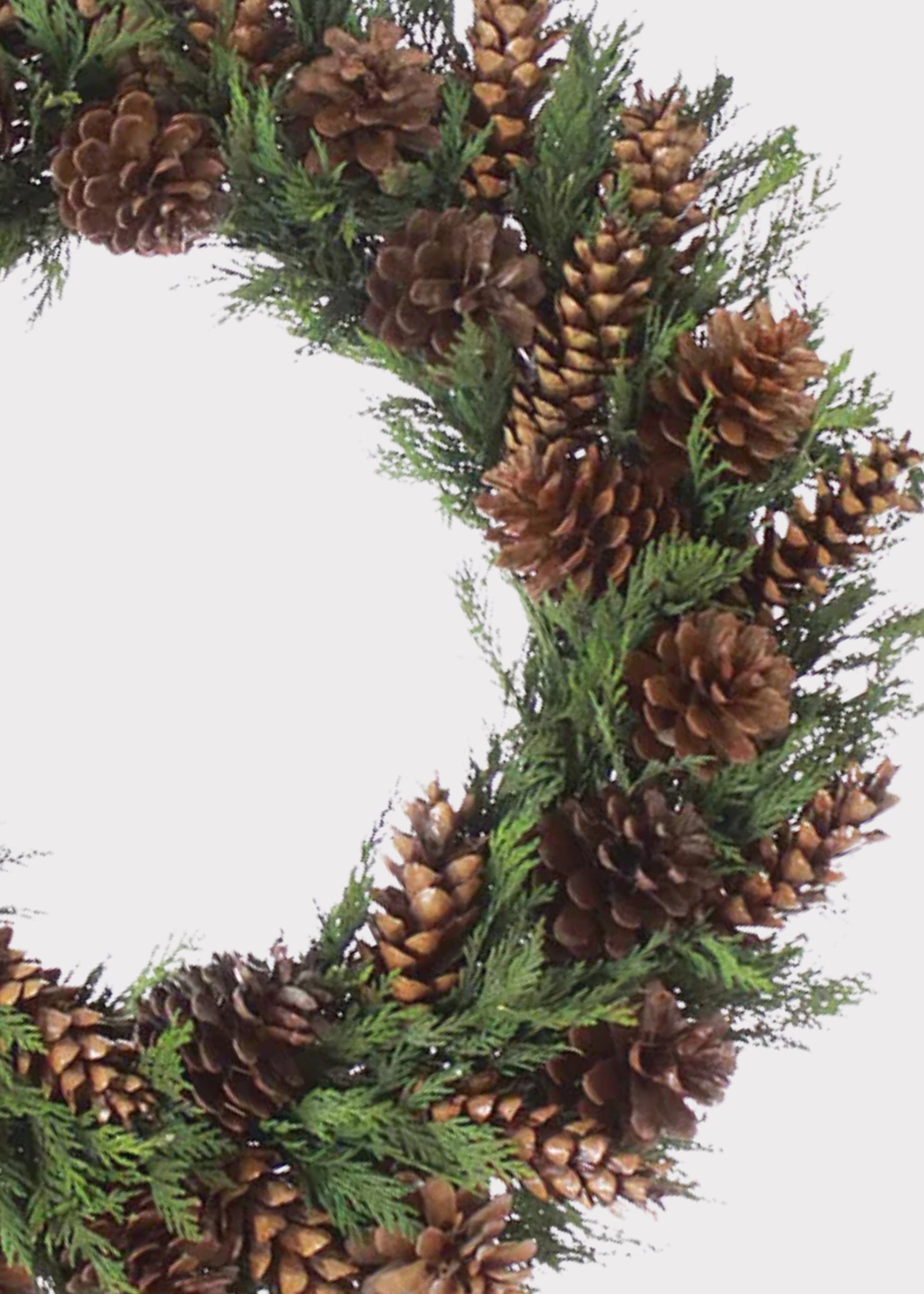 Dried Pine Wreath for Home Decor