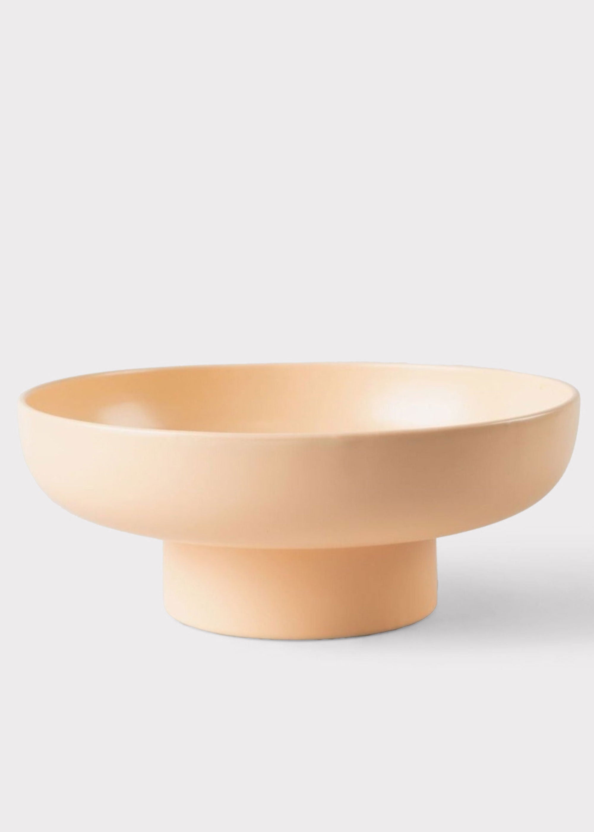 Cream Large Cream Peach Compote for Vase Styling