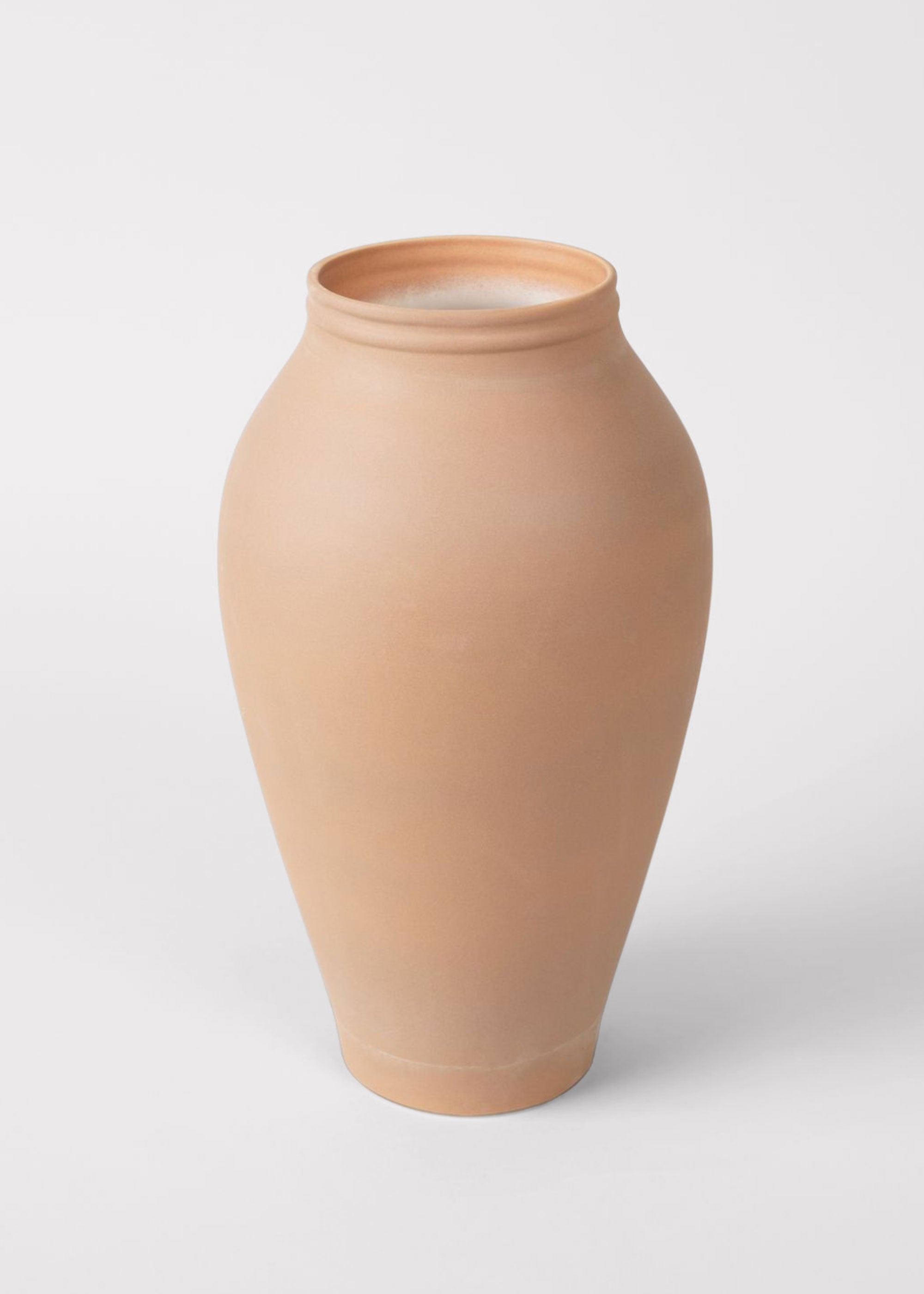 Orange Terracotta Medium Ceramic Vase for Vase Styling