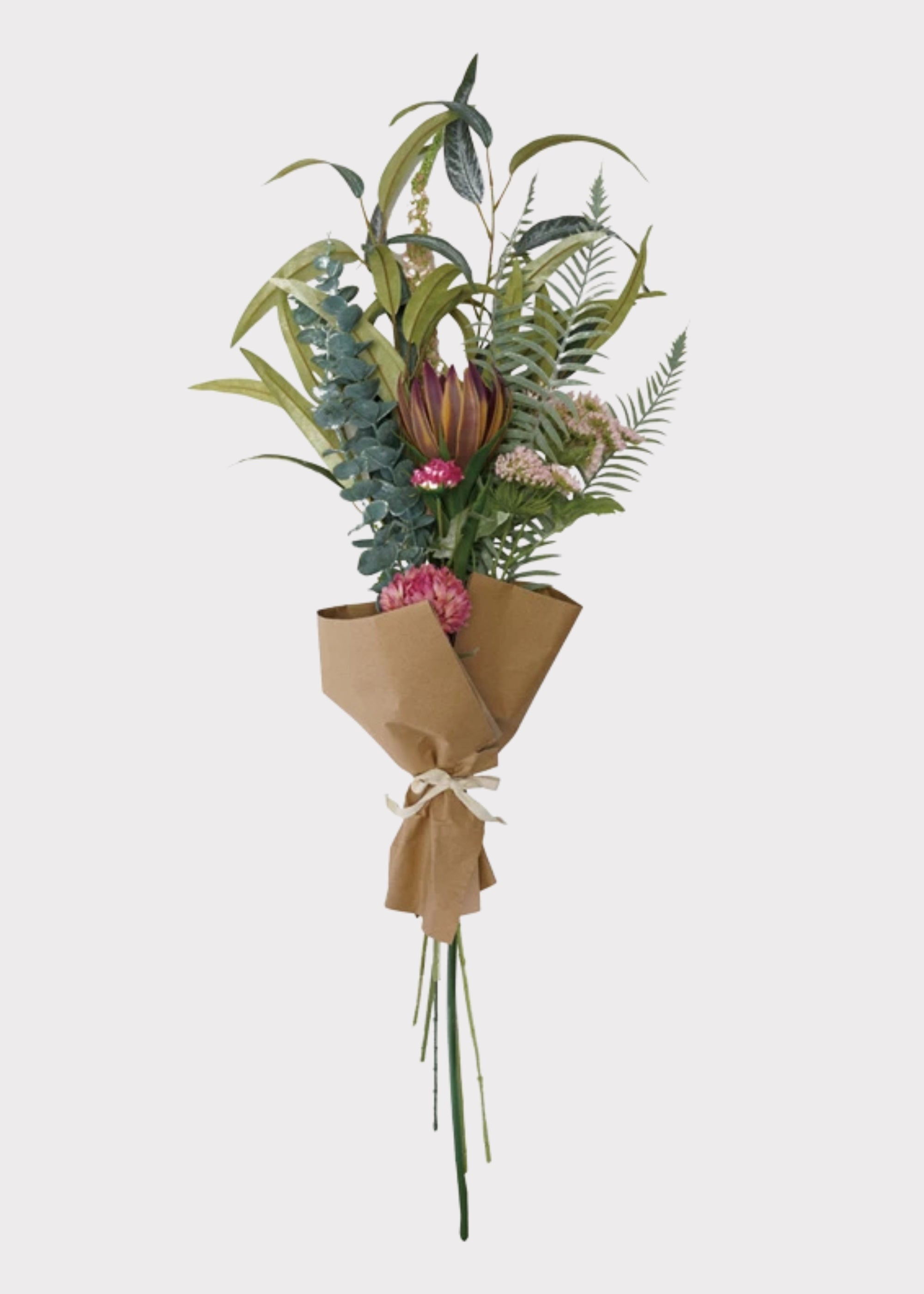 Purple Artificial Eucalyptus Bouquet for Wedding Decor