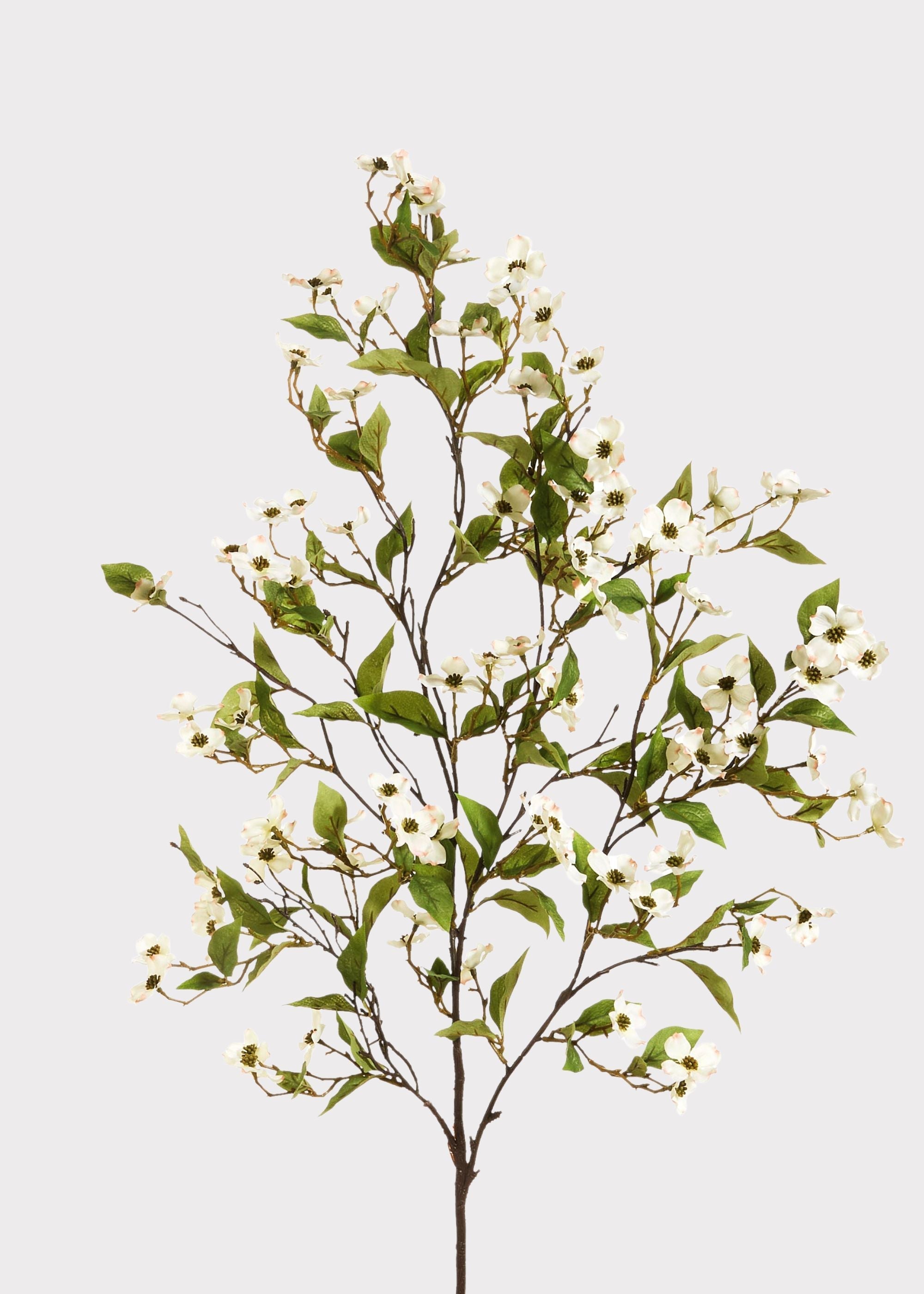 White Artificial Dogwood Branch for Vase Styling