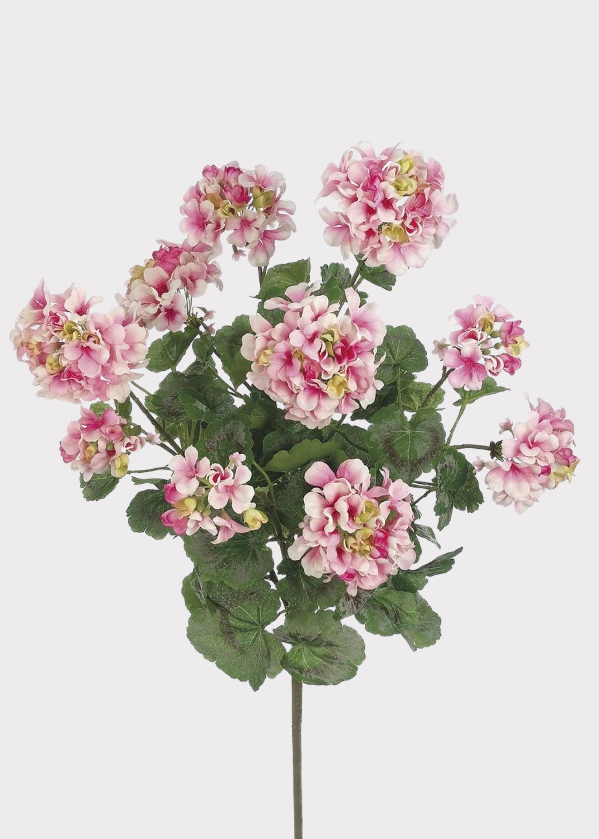 Pink Artificial Geranium Bush for Vase Styling
