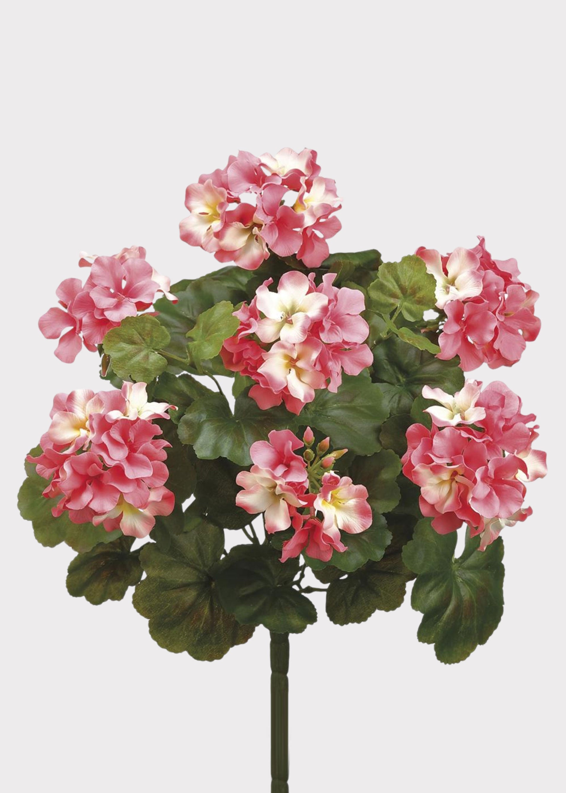 Pink Artificial Geranium Bush for Vase Styling