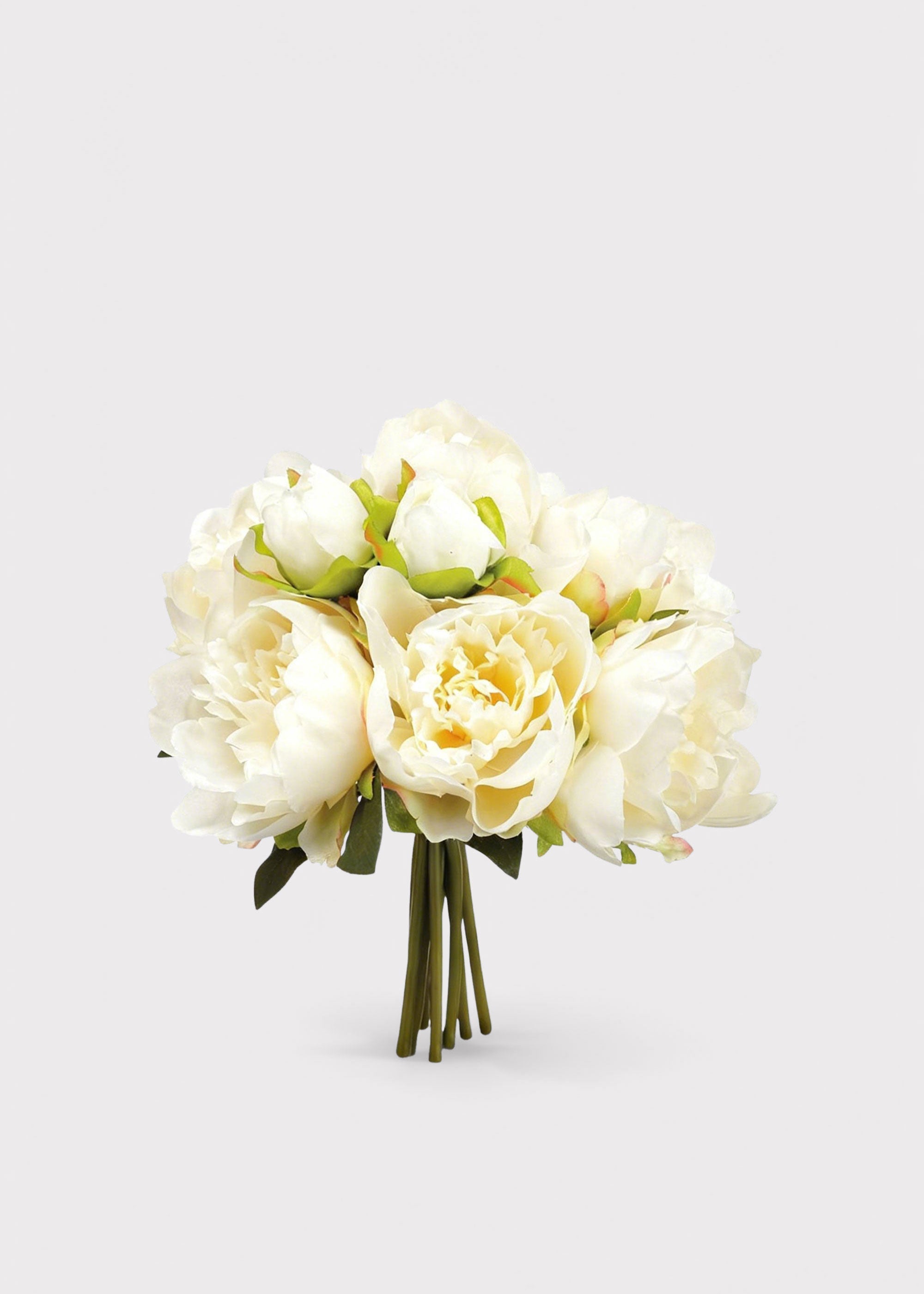 Cream Artificial Peony Bouquet for Vase Styling