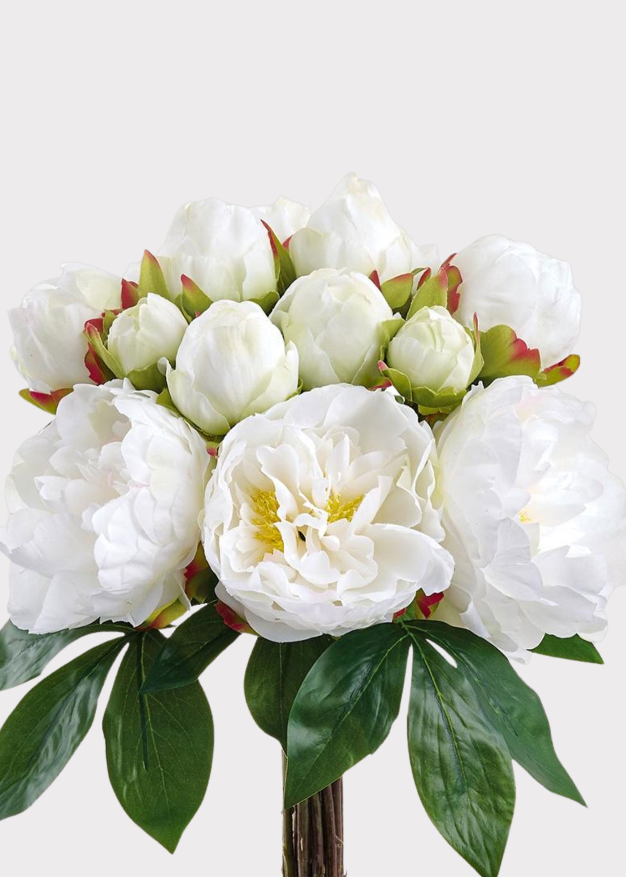 White Artificial Peony Bouquet for Home Decor