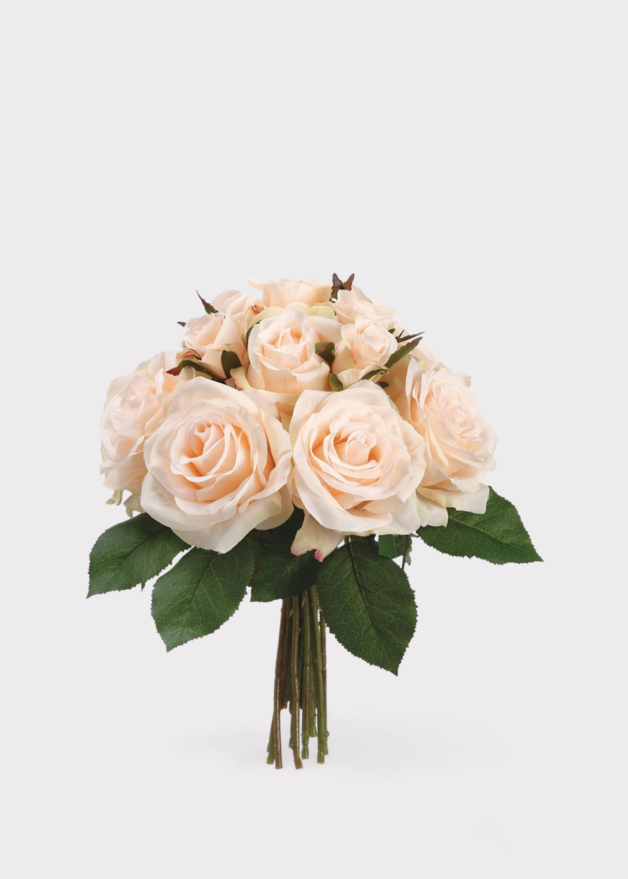 Cream Artificial Rose Bouquet for Vase Styling