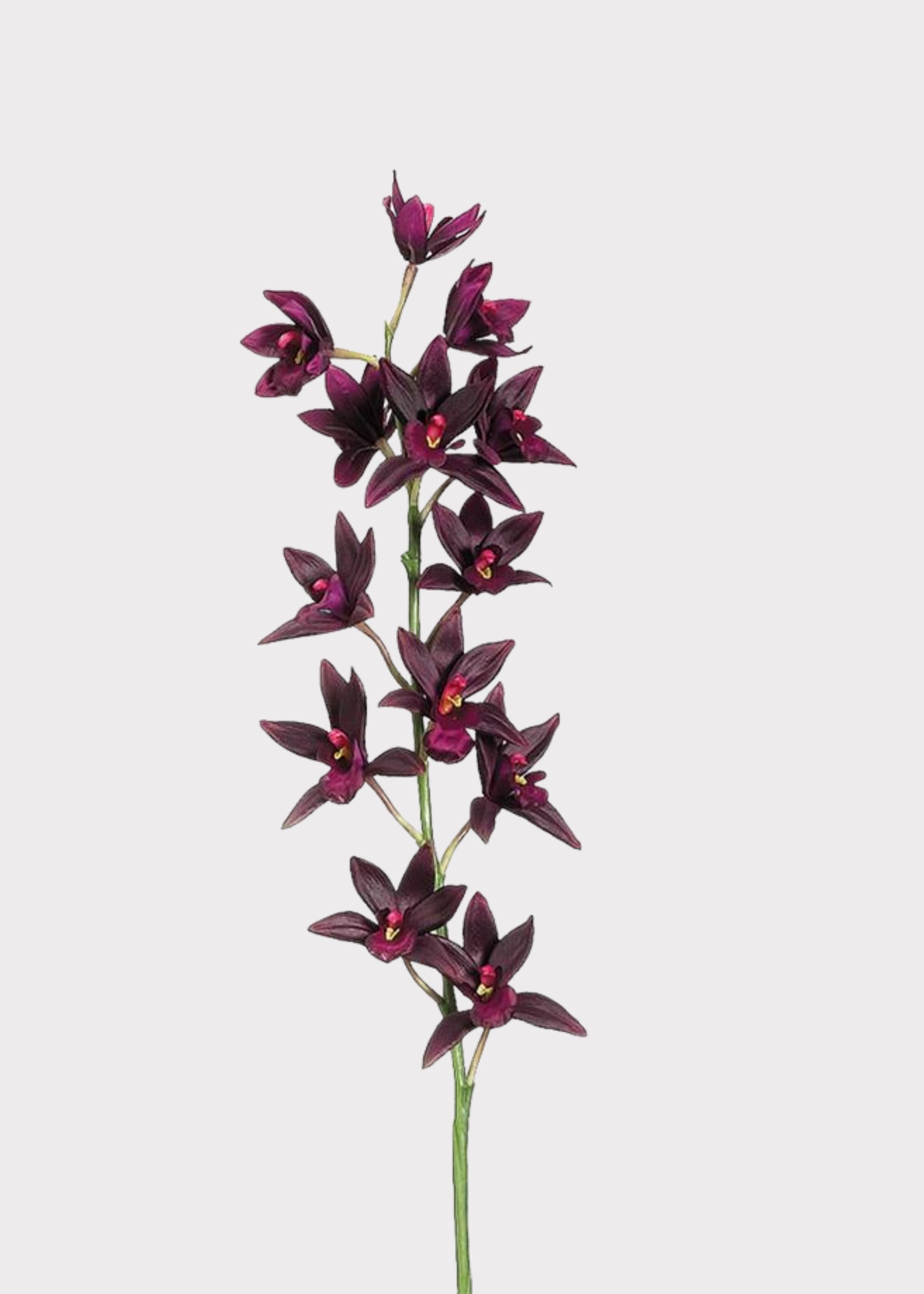 Plum Artificial Orchid Stem for Vase Styling
