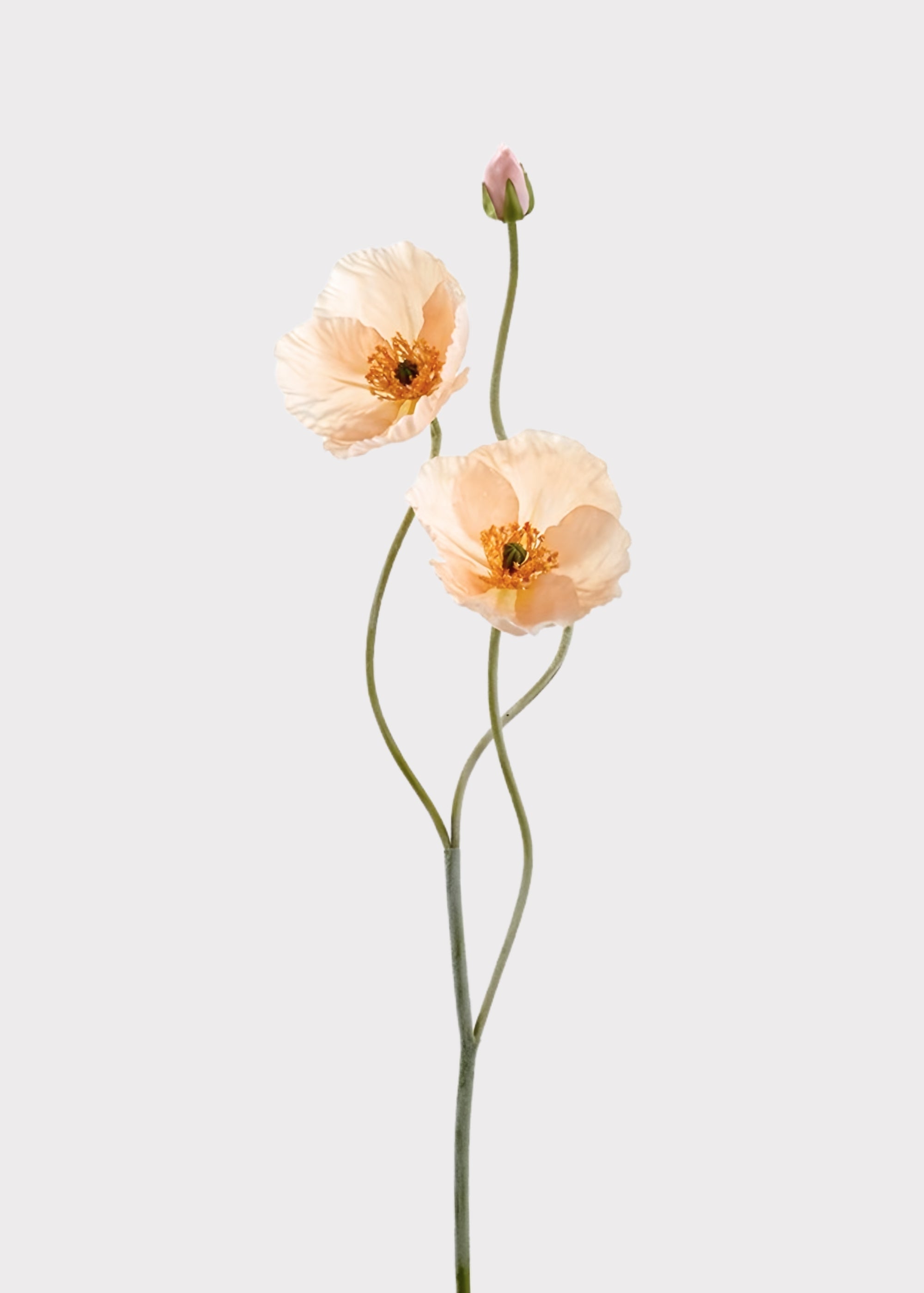 Pink Artificial Poppy Stem for Vase Styling