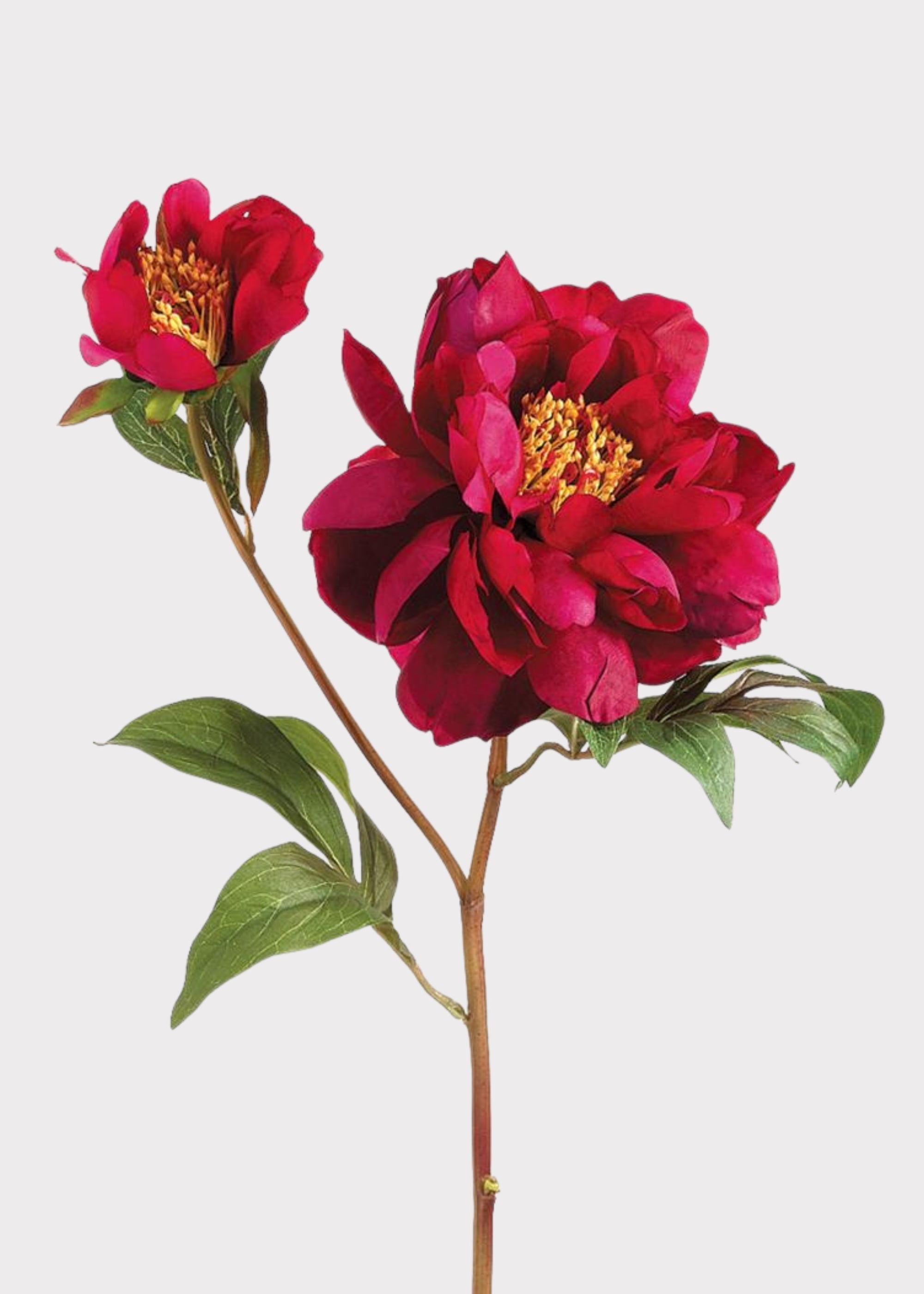 Fuchsia Artificial Peony Stem for Vase Styling