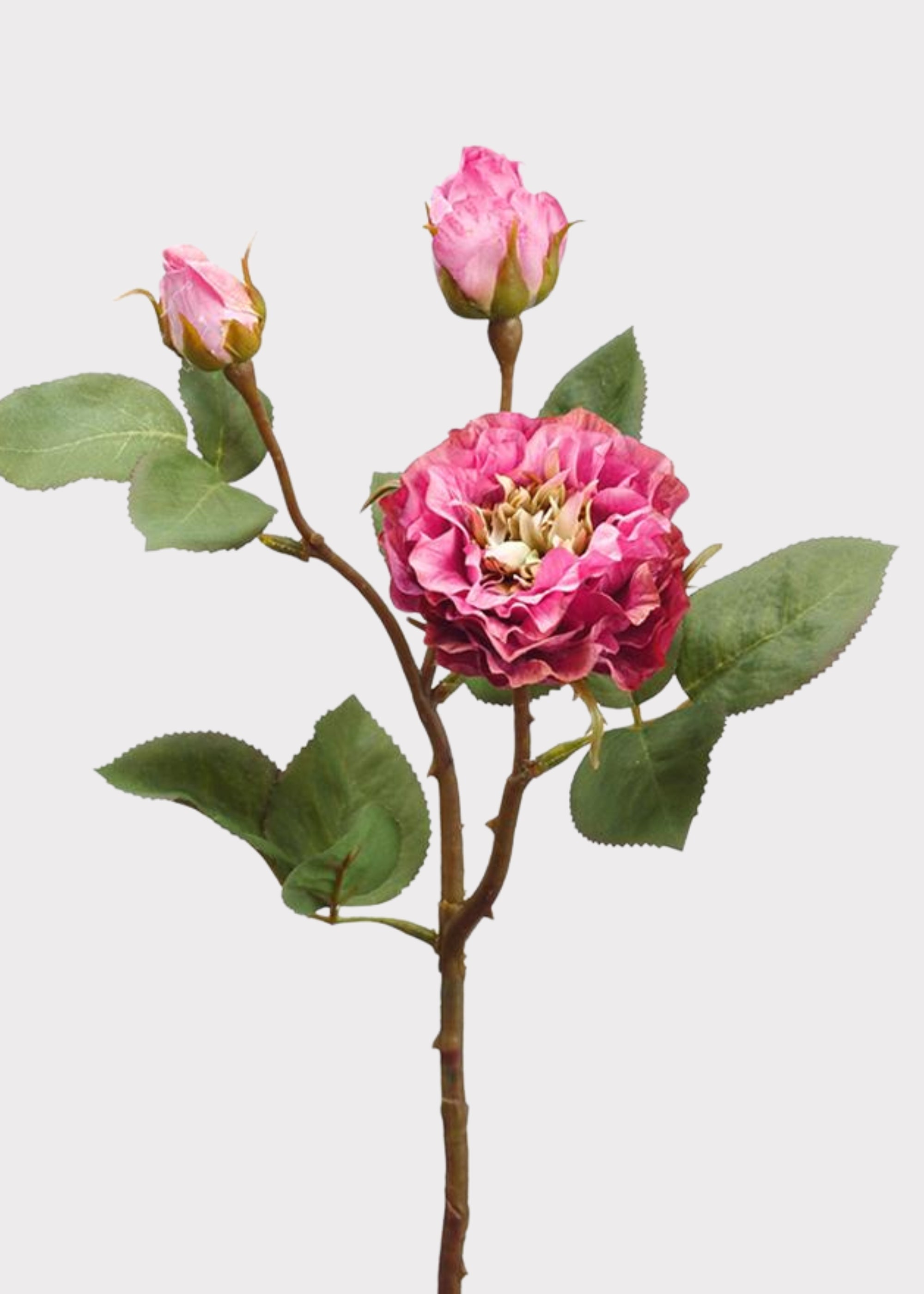 Fuchsia Artificial Rose Spray for Vase Styling
