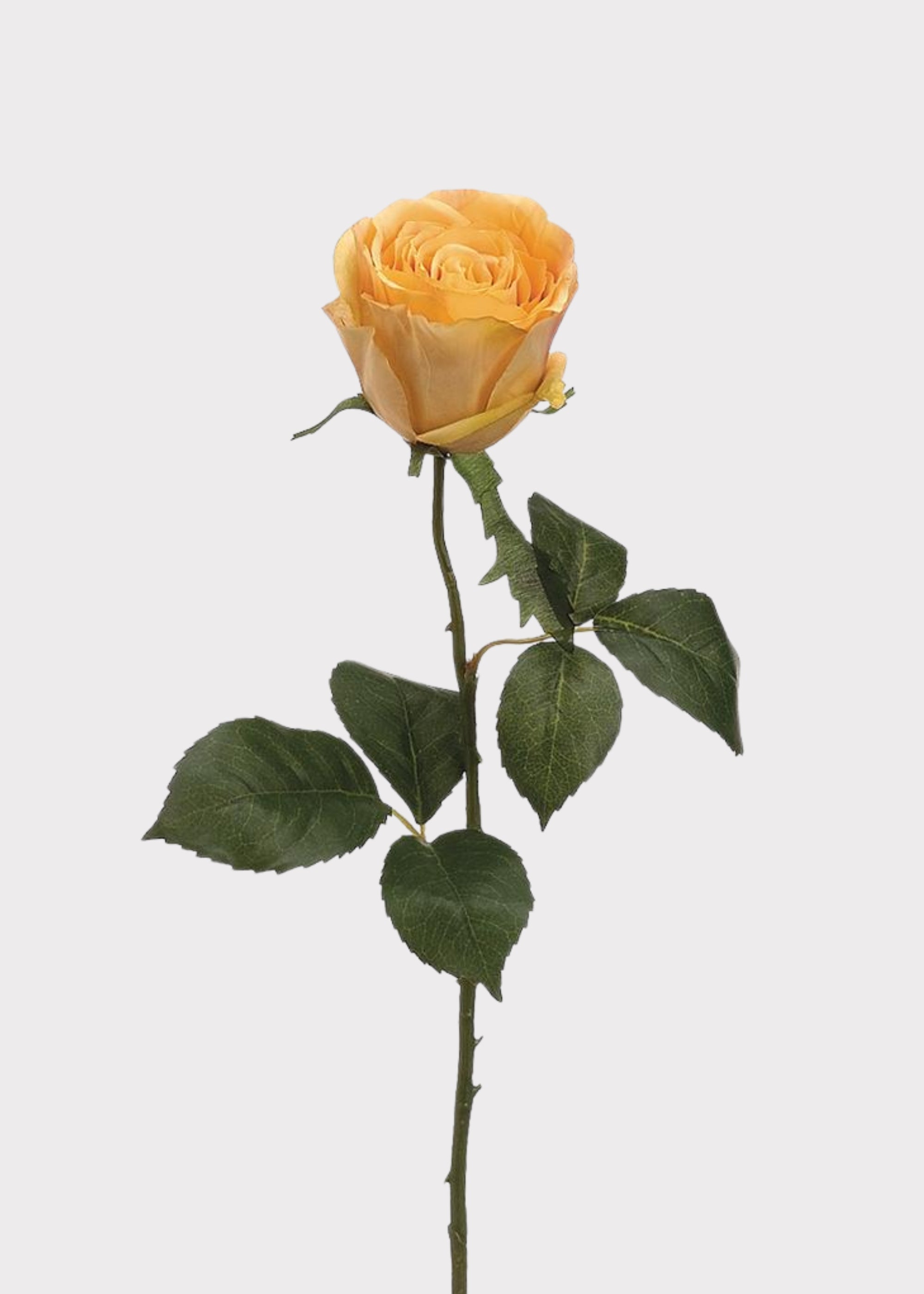 Yellow Artificial Rose Stem for Vase Styling