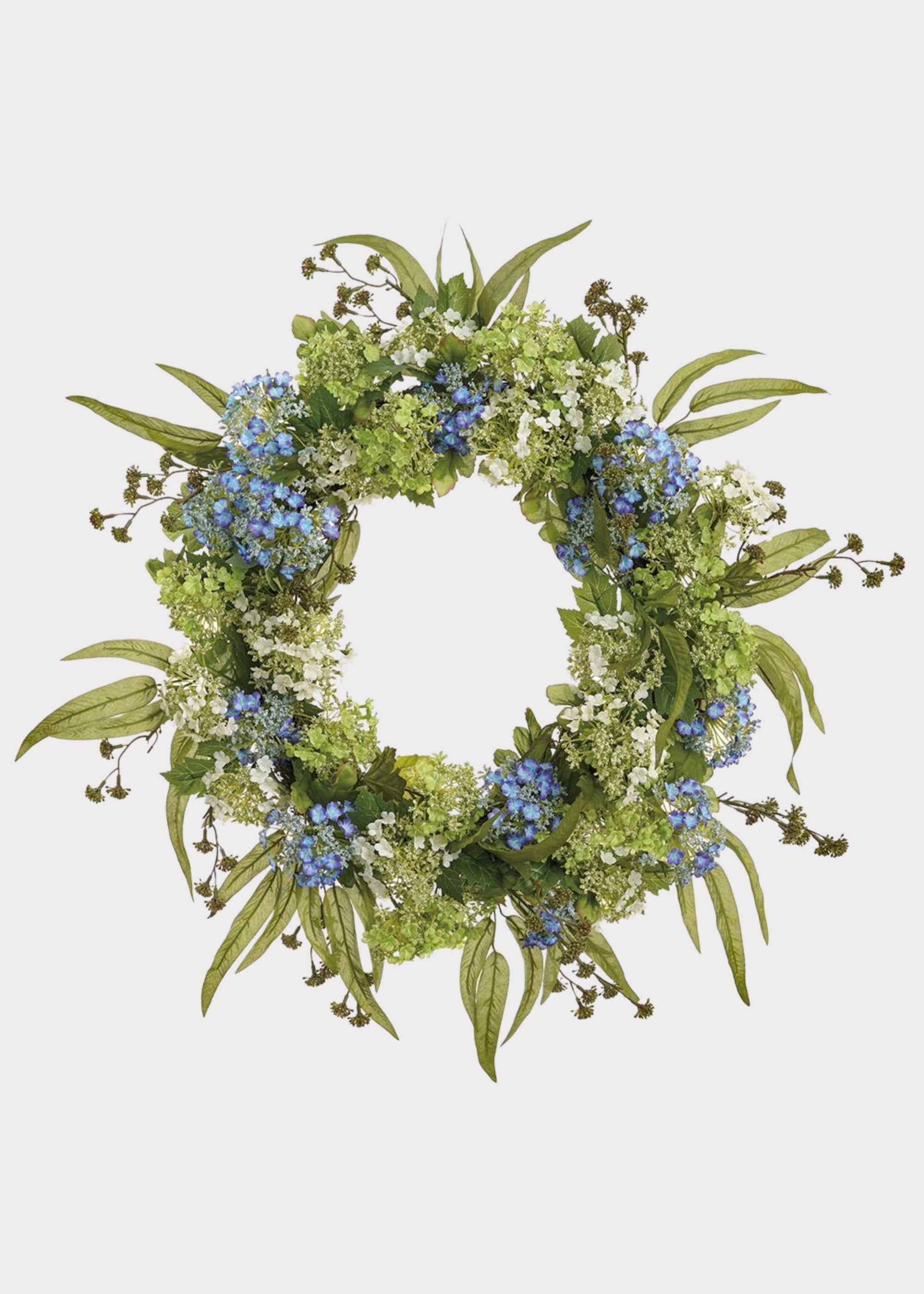 Green Artificial Eucalyptus Wreath for Vase Styling