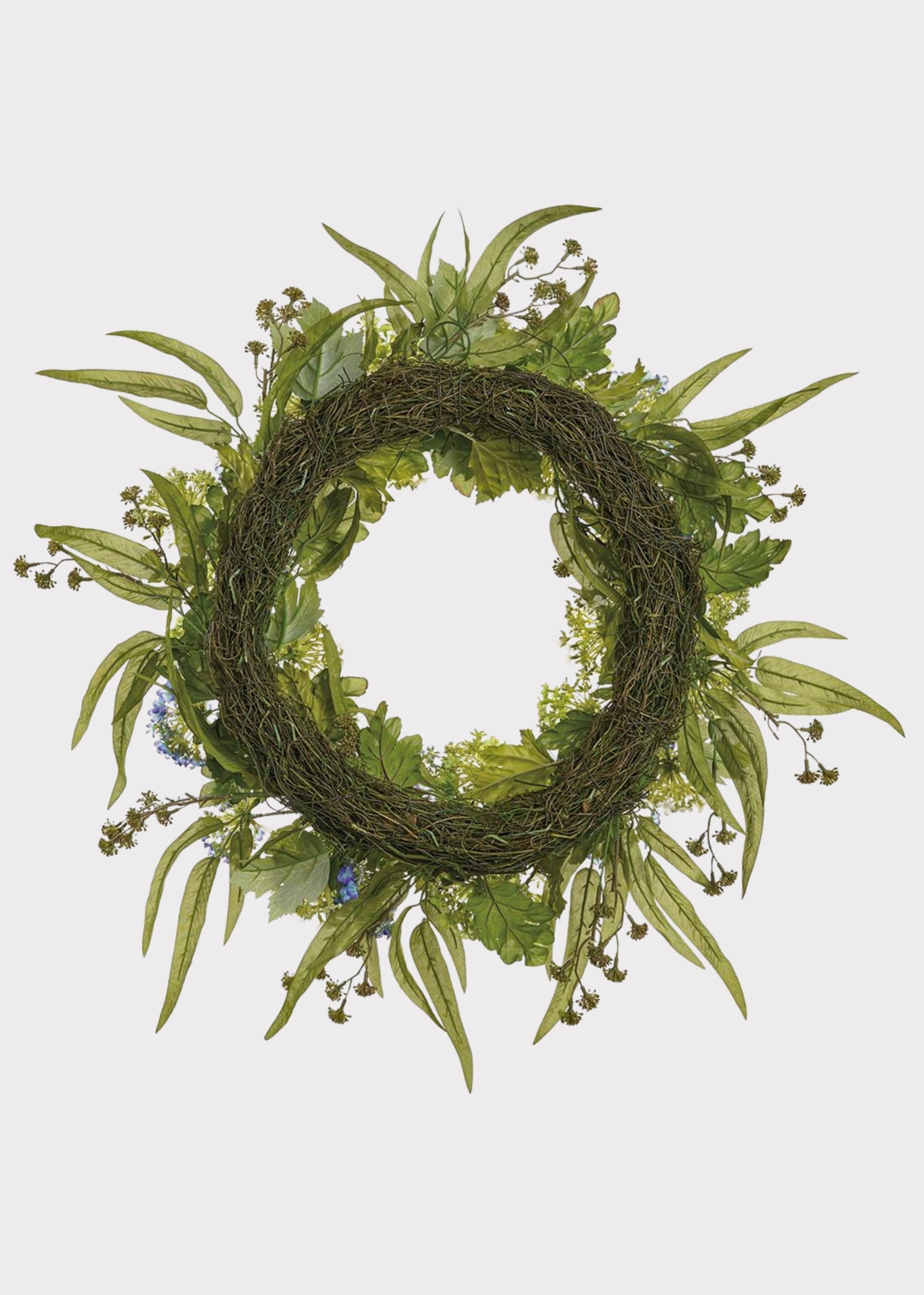 Green Artificial Eucalyptus Wreath for Home Decor
