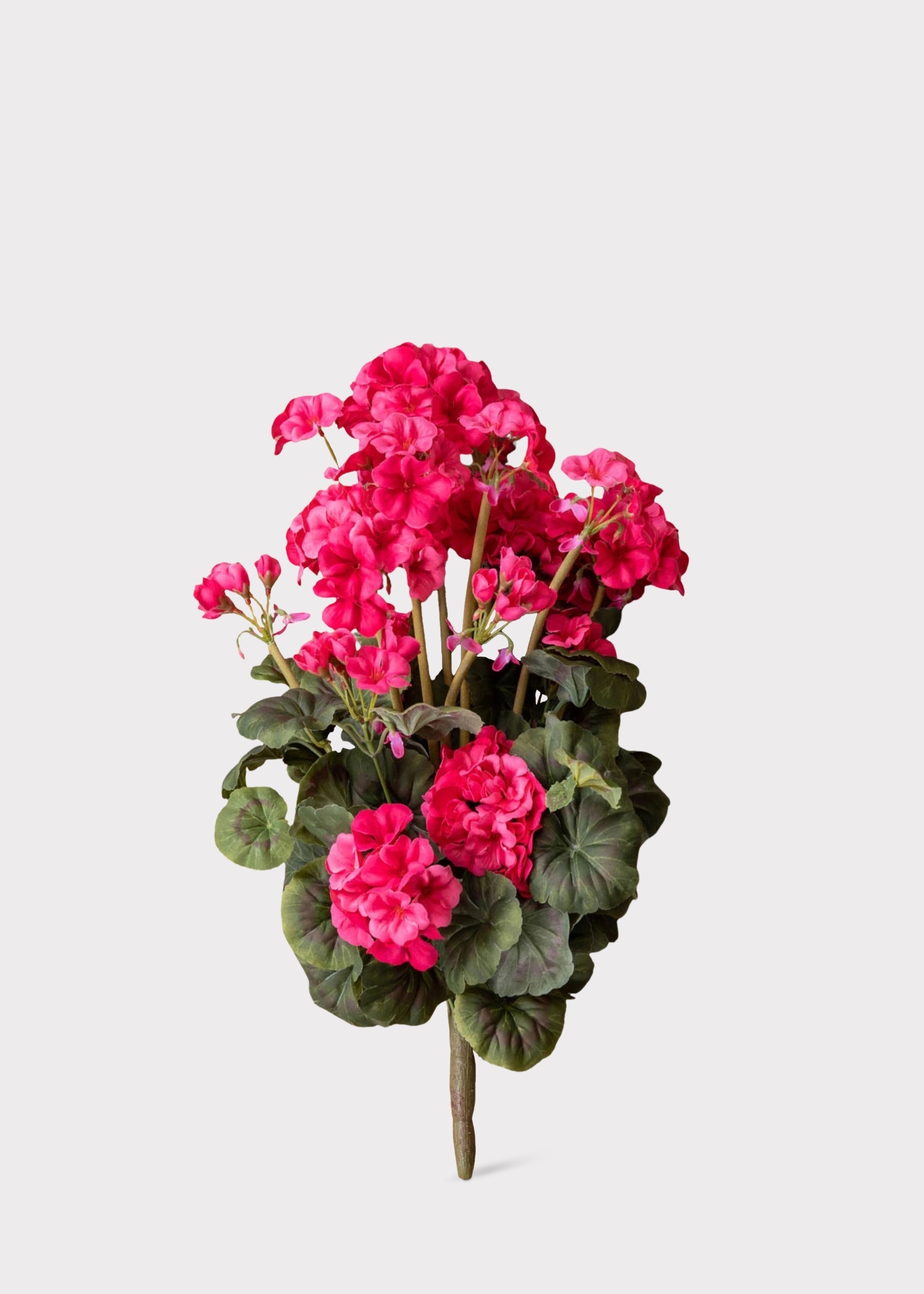 Dark Pink Artificial Geranium Bush for Wedding Decor