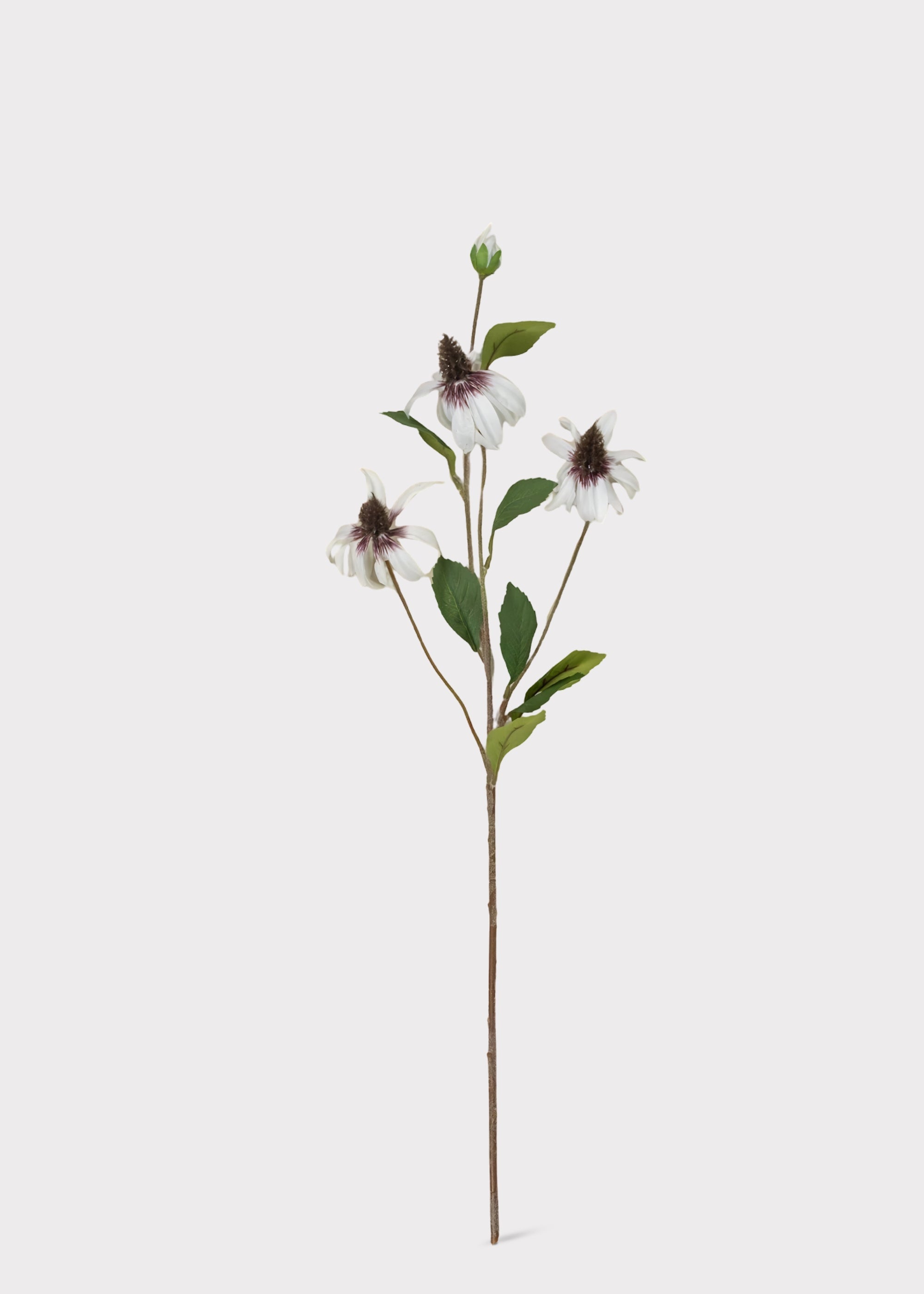 White Artificial Black Eyed Susan Wildflowers for Wedding Decor