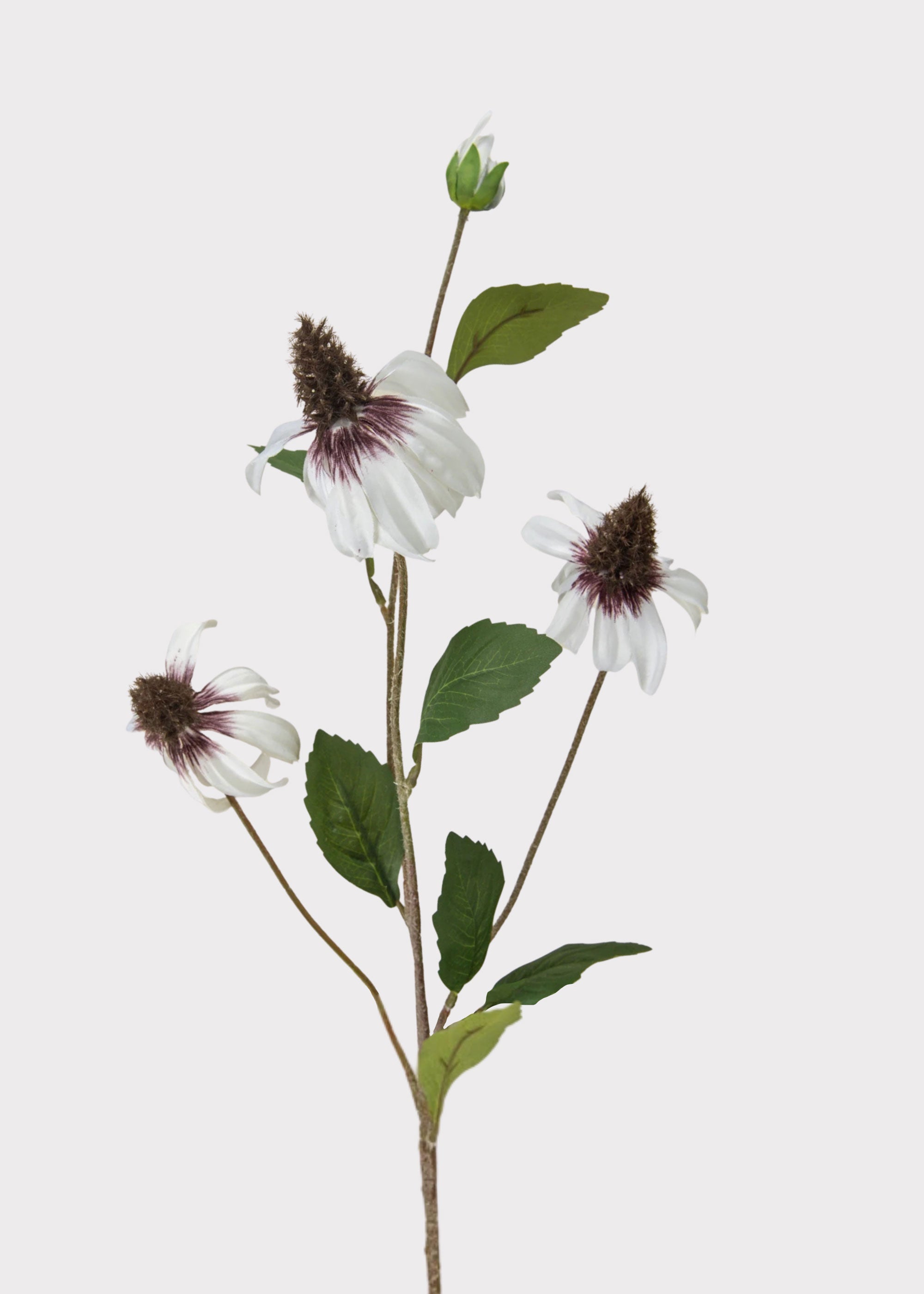 White Artificial Black Eyed Susan Wildflowers for Vase Styling