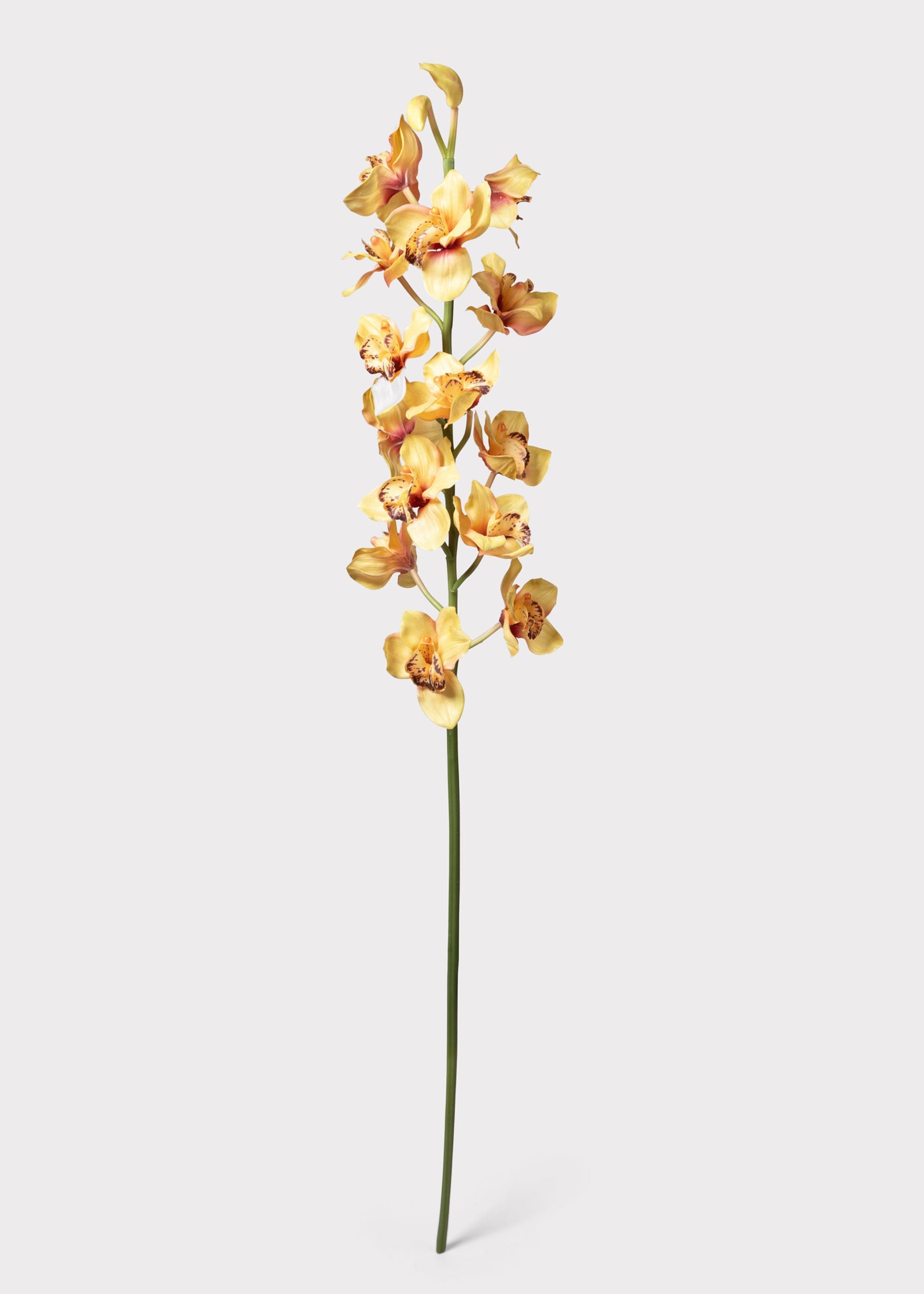 Yellow Artificial Orchid Stem for Table Centerpiece