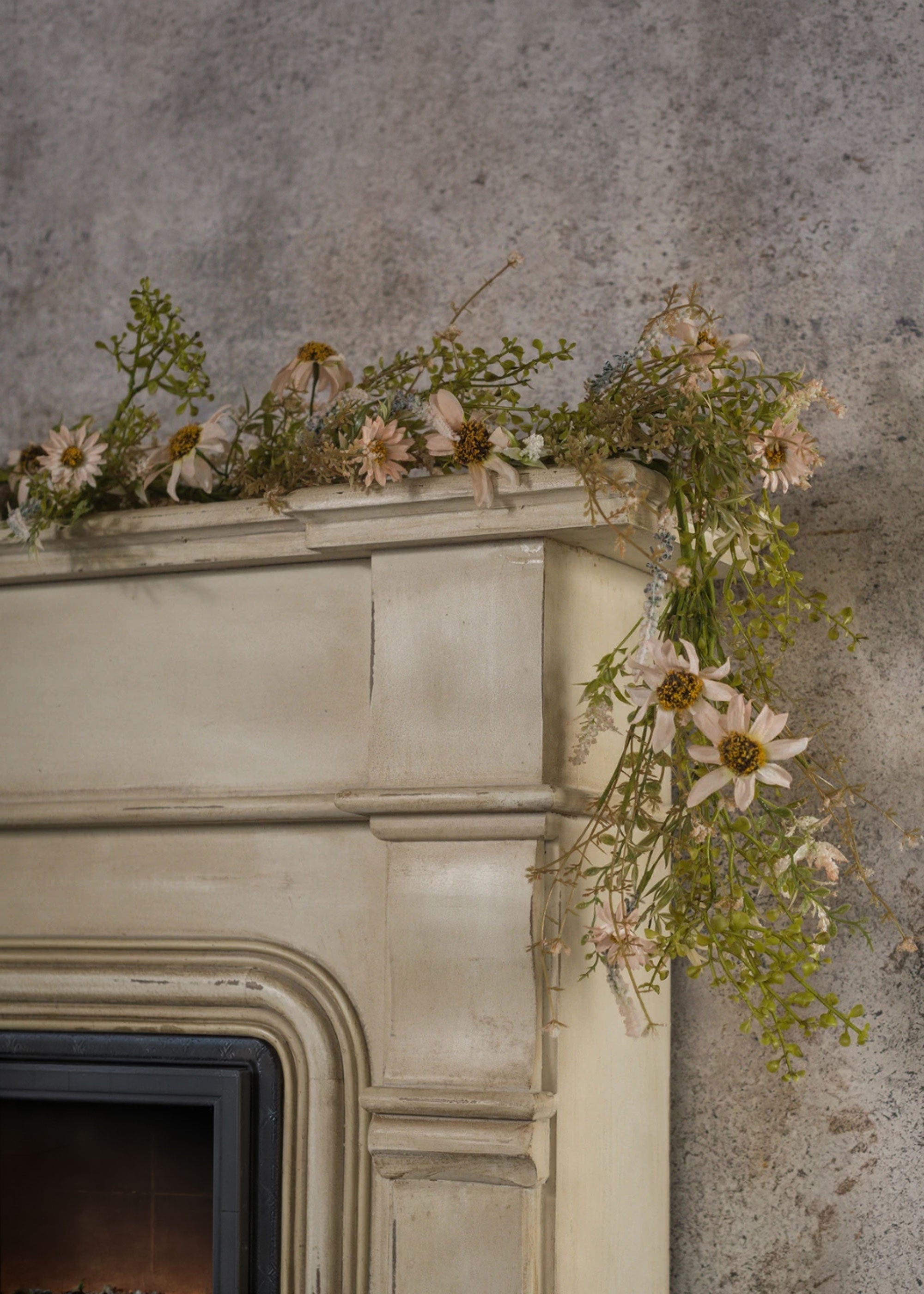 Pink Artificial Wildflower Garland for Home Decor