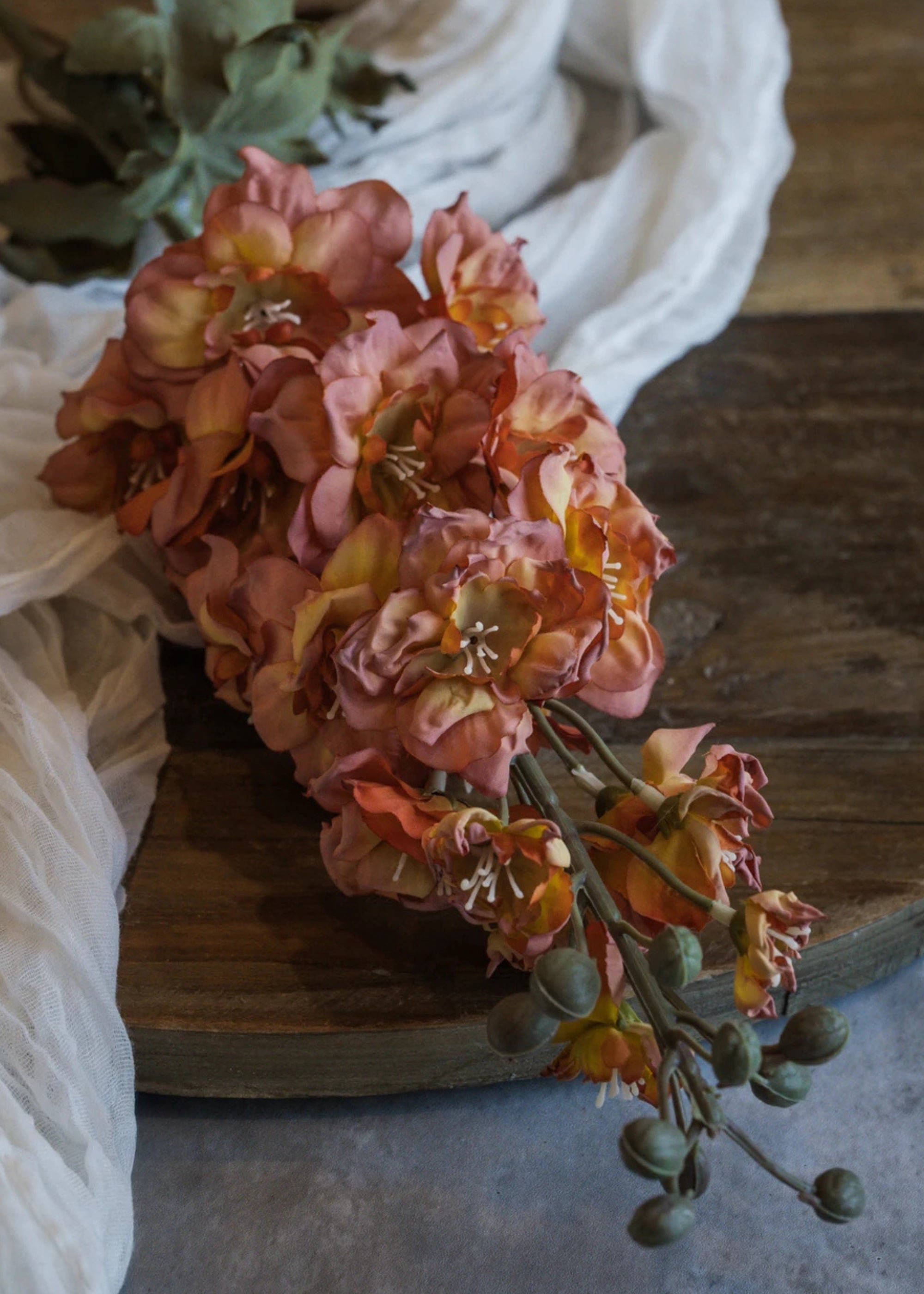 Pink Artificial Delphinium Stem for Table Centerpiece