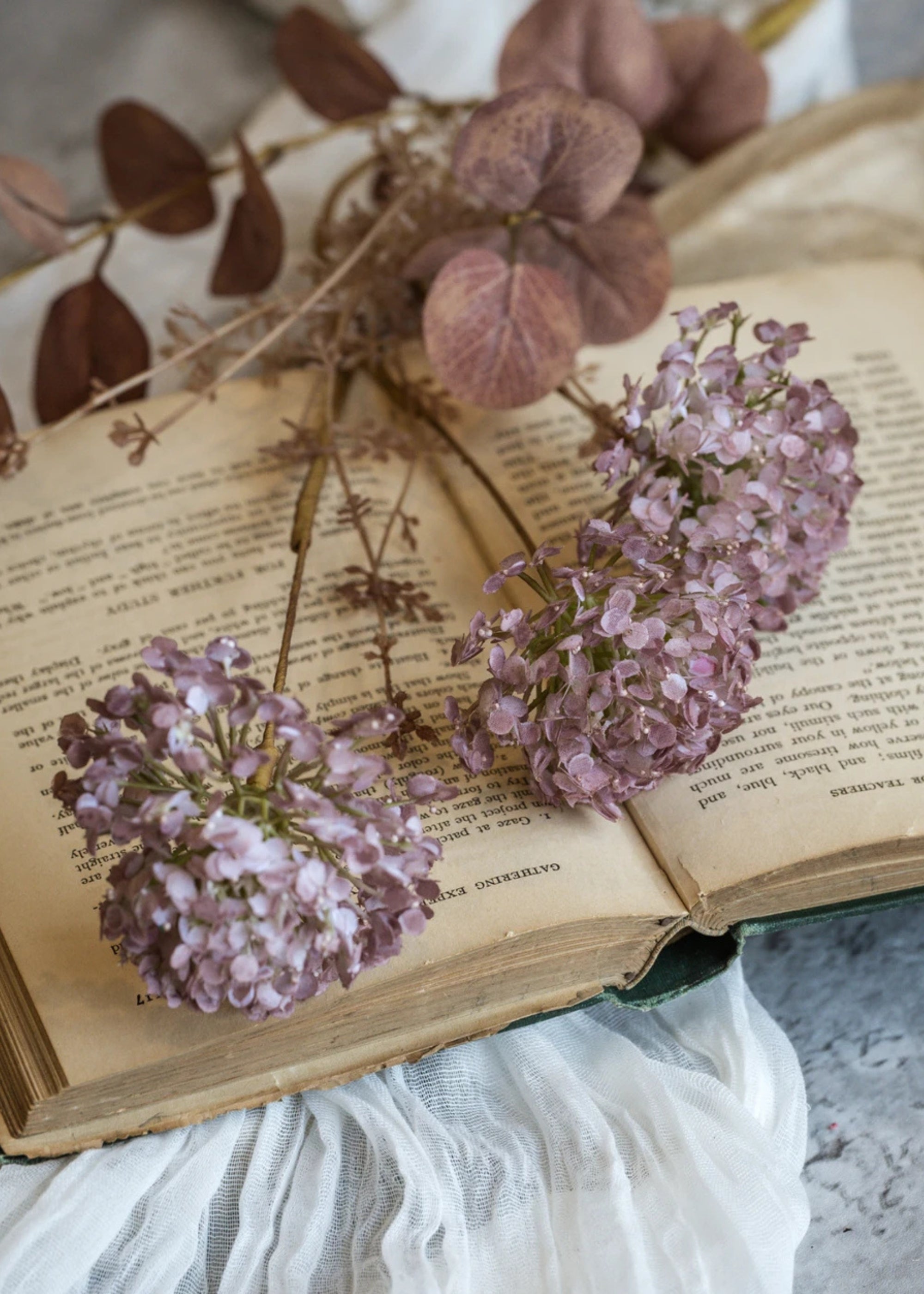 Purple Artificial Hydrangea Spray for Home Decor