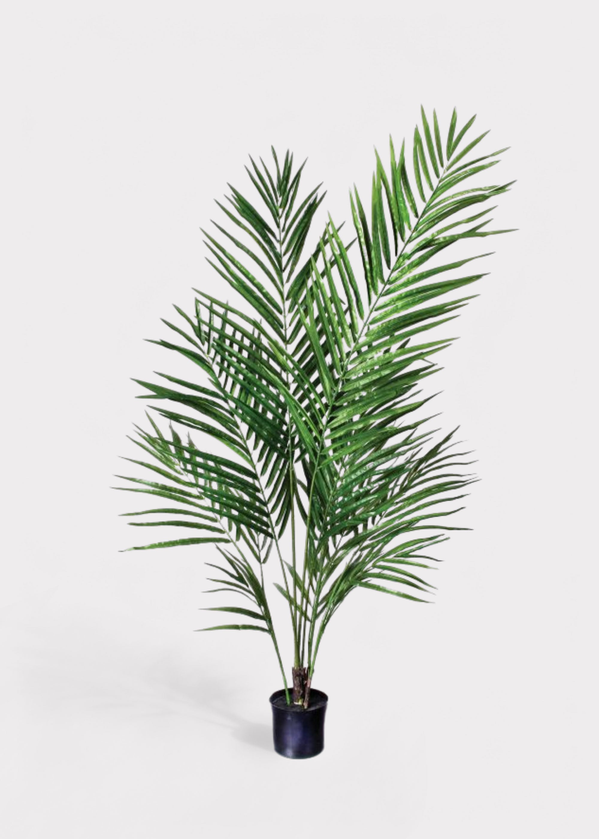 Potted artificial areca palm tree for tropical home decor