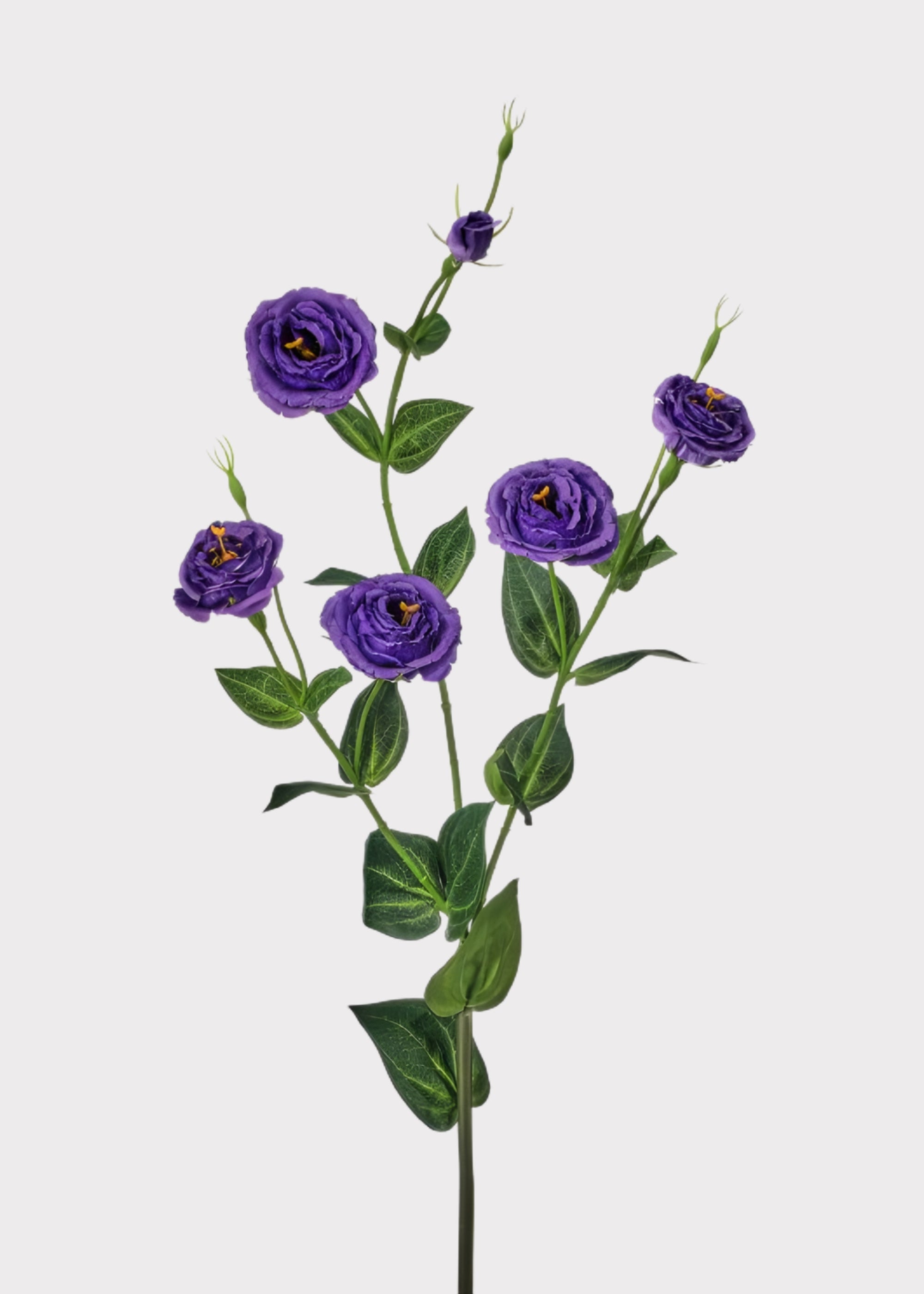 Purple Artificial Tall Lisianthus Spray for Vase Styling