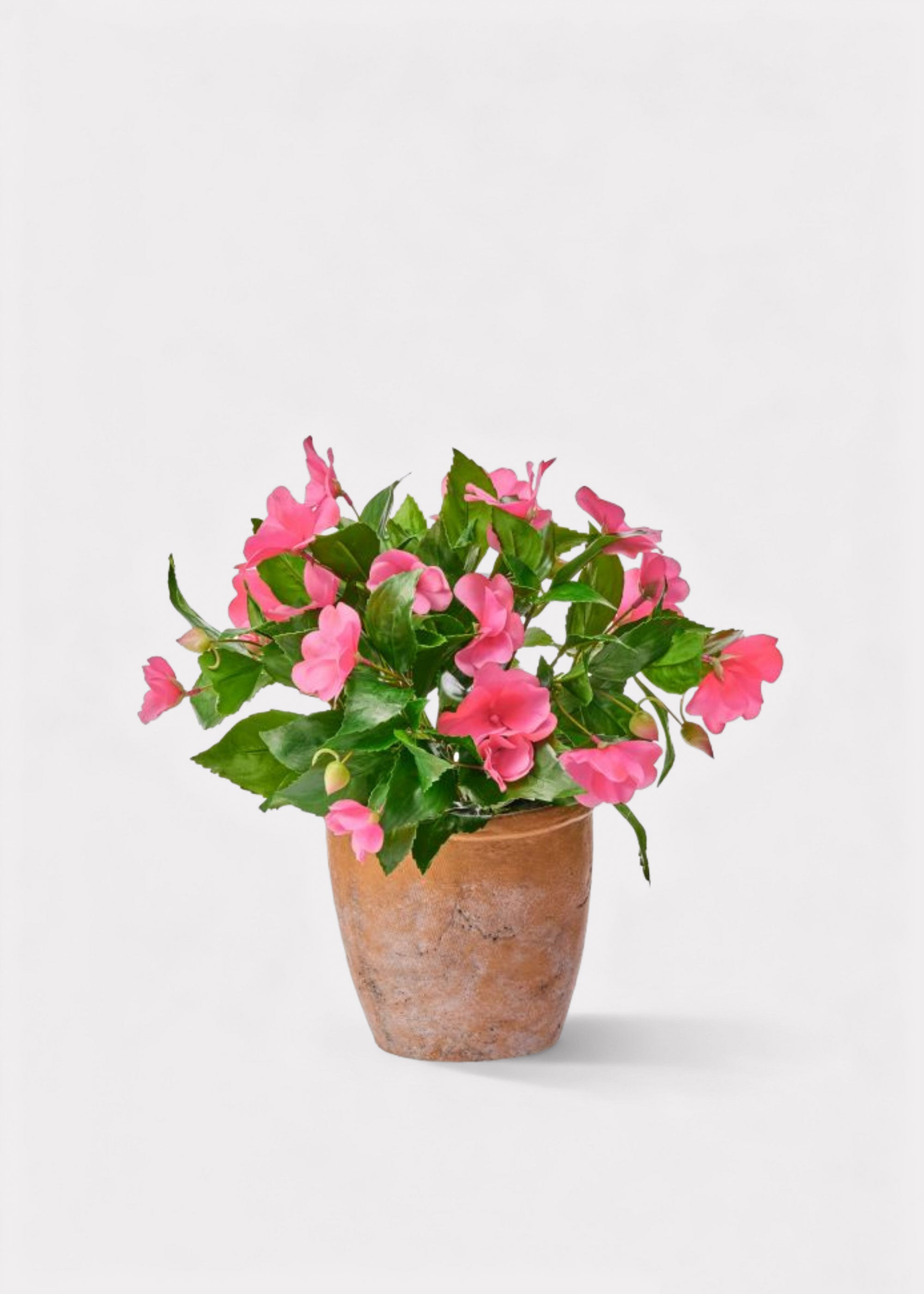 Pink Artificial Impatiens Potted Outdoor for Vase Styling