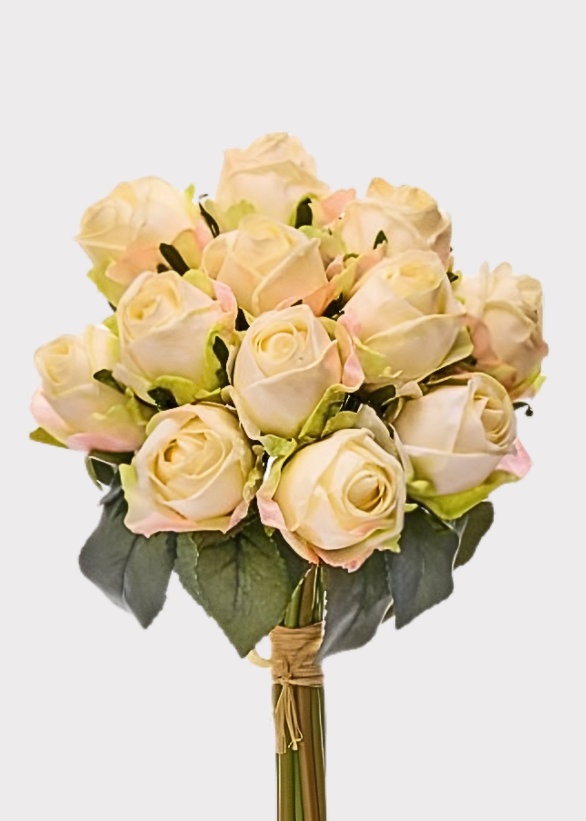 Cream Artificial Rose Bundle for Home Decor