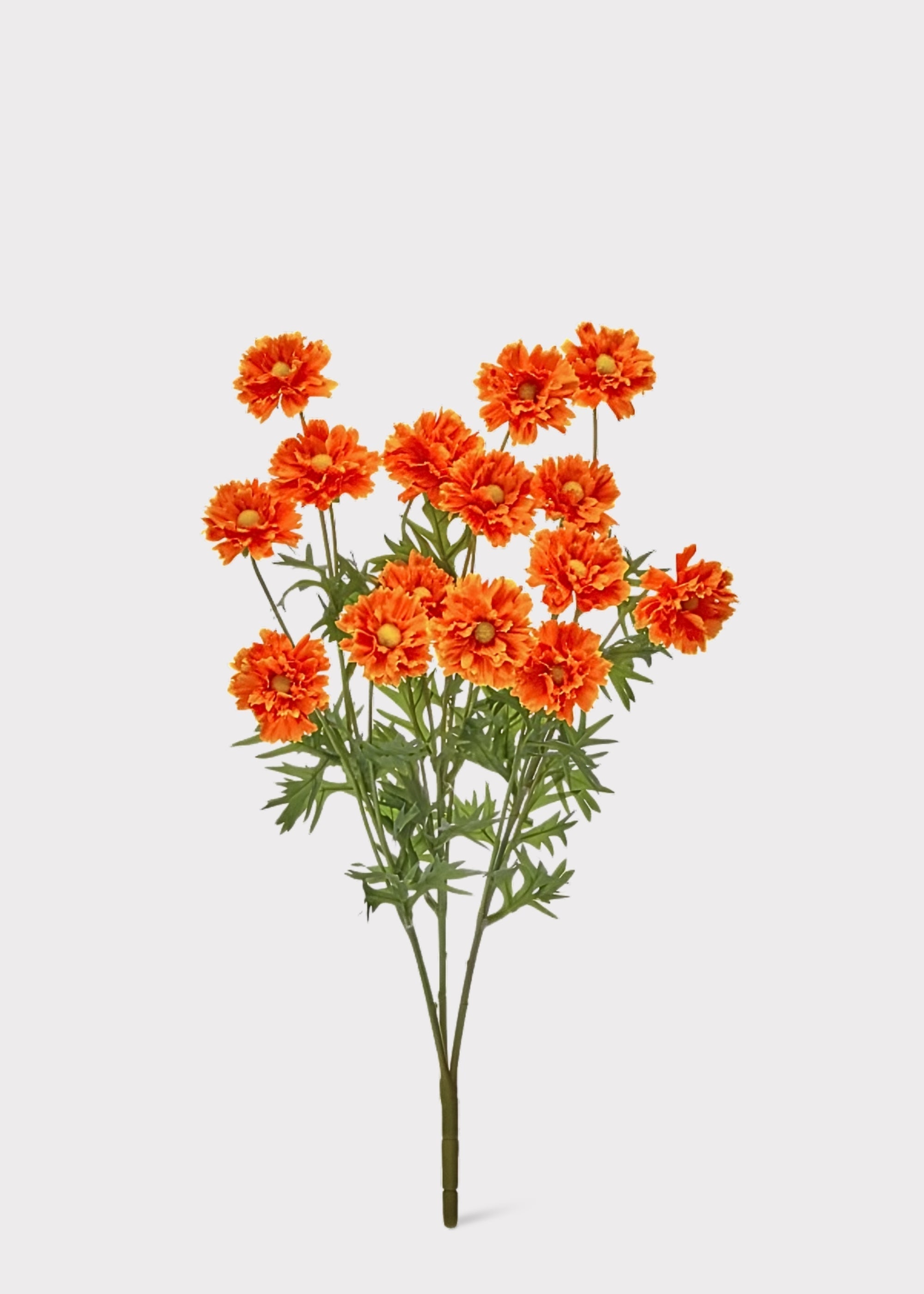 Orange Artificial Cosmos Bush for Home Decor