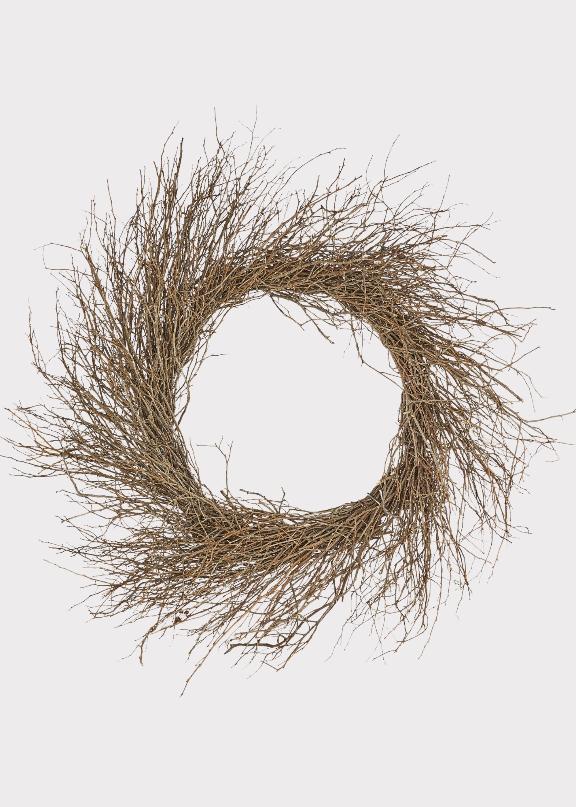 Natural Dried Sweet Huck Branch Wreath for Vase Styling