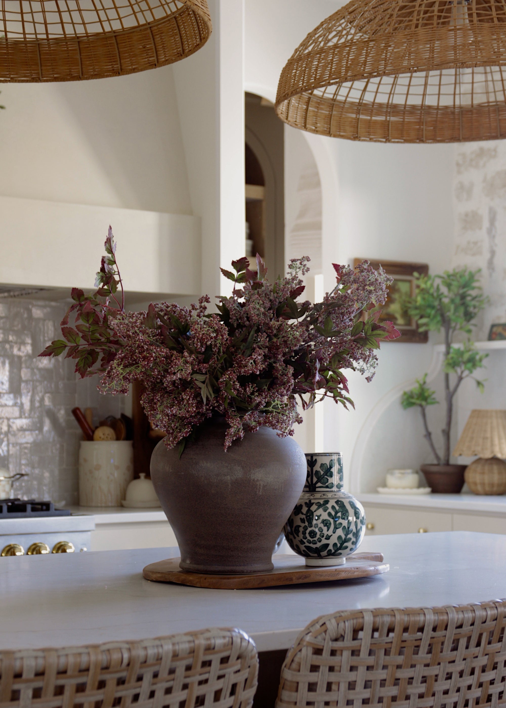 Plum Artificial Berry Branch for Home Decor
