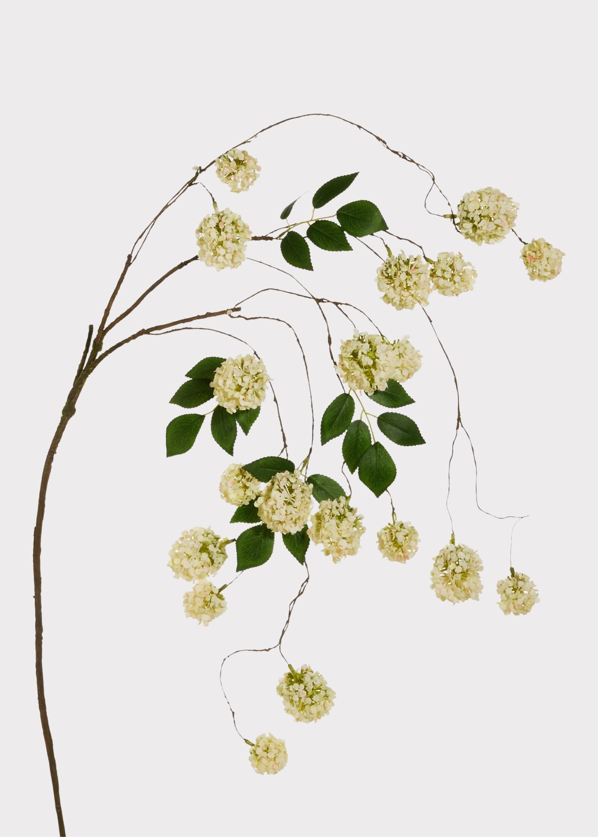 Green Artificial Hydrangea Branch for Vase Styling