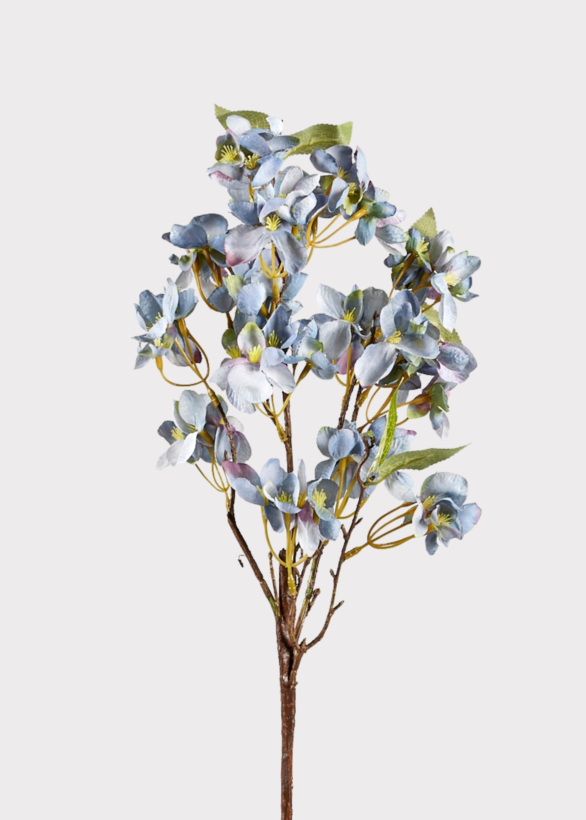 Blue Artificial Cherry Blossom Branch for Vase Styling